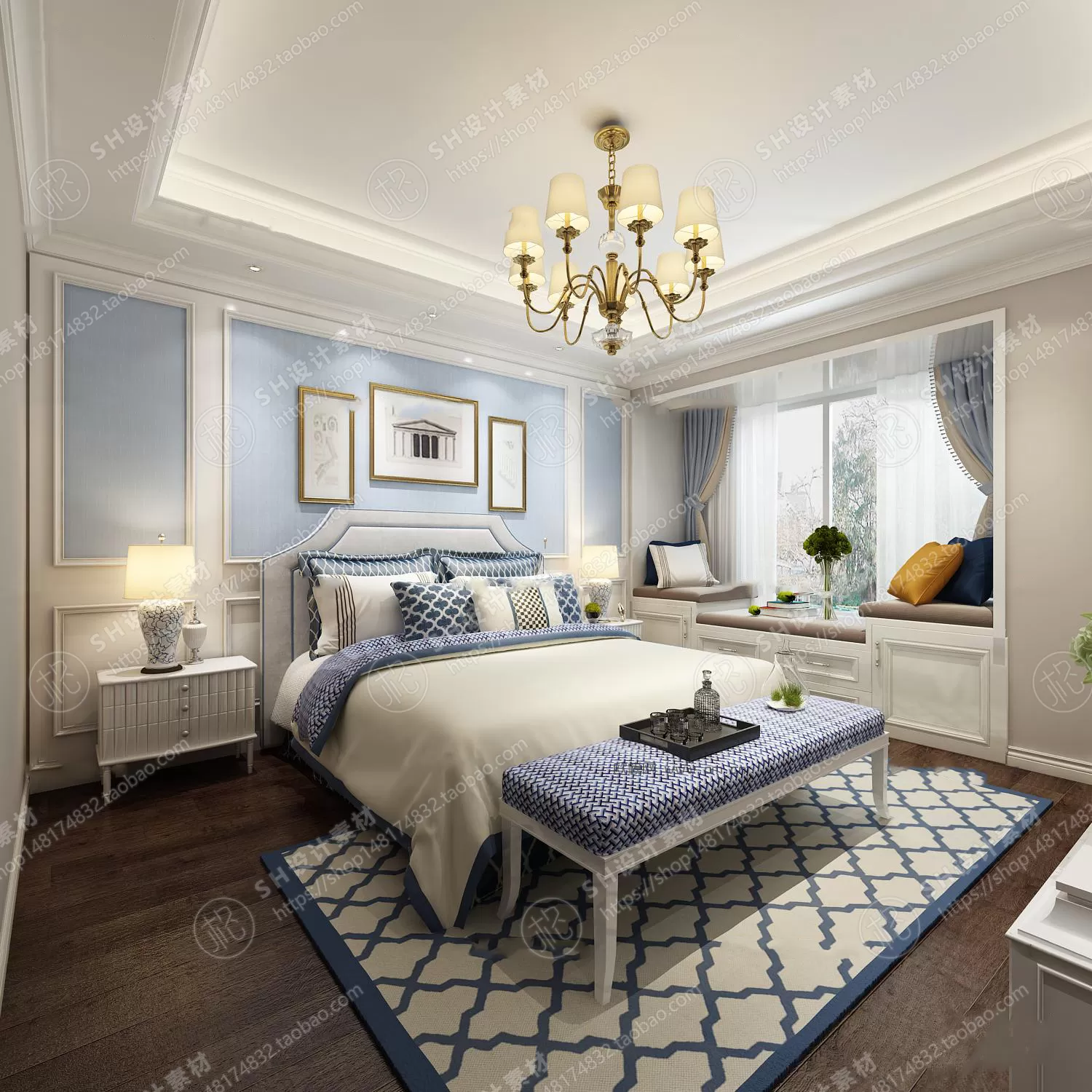 BEDROOM 3D SCENES – VRAY RENDER – 539 BEDROOM 3D SCENES – VRAY RENDER – 539