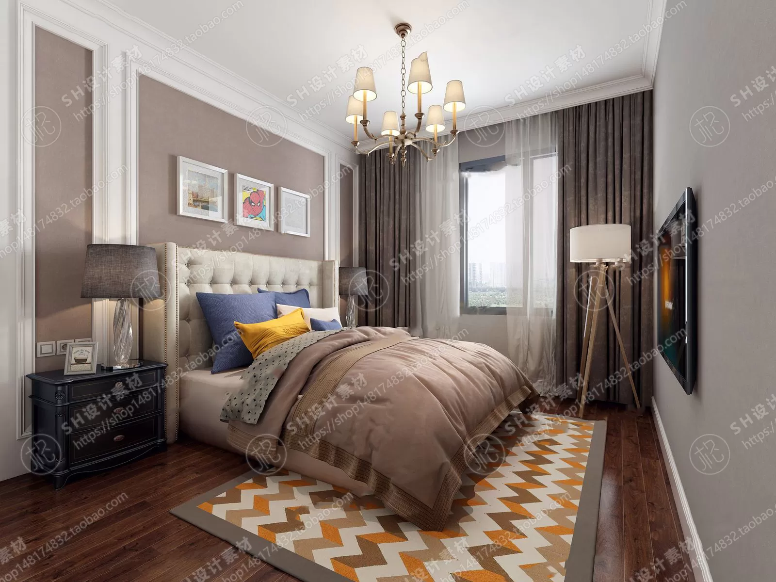 BEDROOM 3D SCENES – VRAY RENDER – 540 BEDROOM 3D SCENES – VRAY RENDER – 540