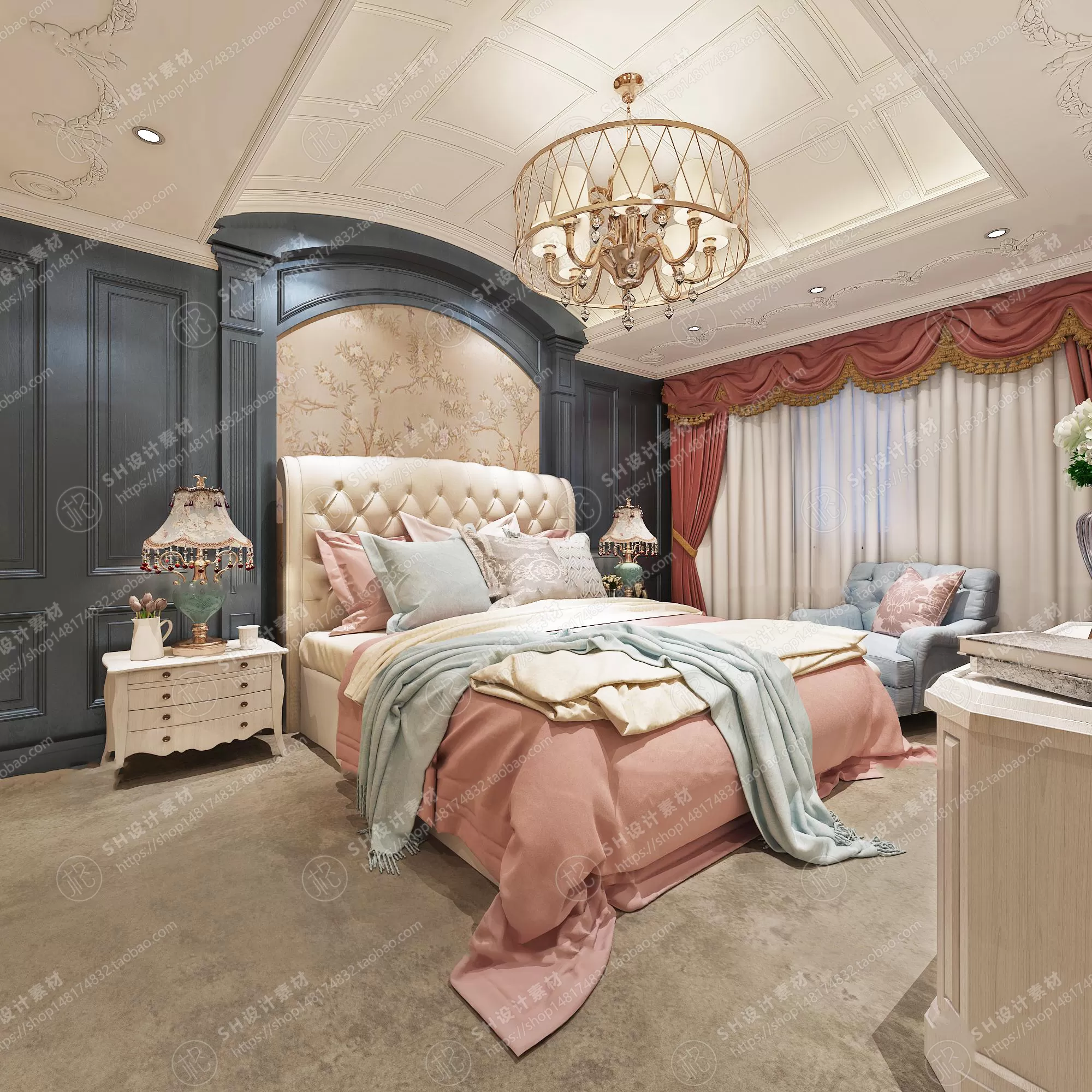 BEDROOM 3D SCENES – VRAY RENDER – 546 BEDROOM 3D SCENES – VRAY RENDER – 546