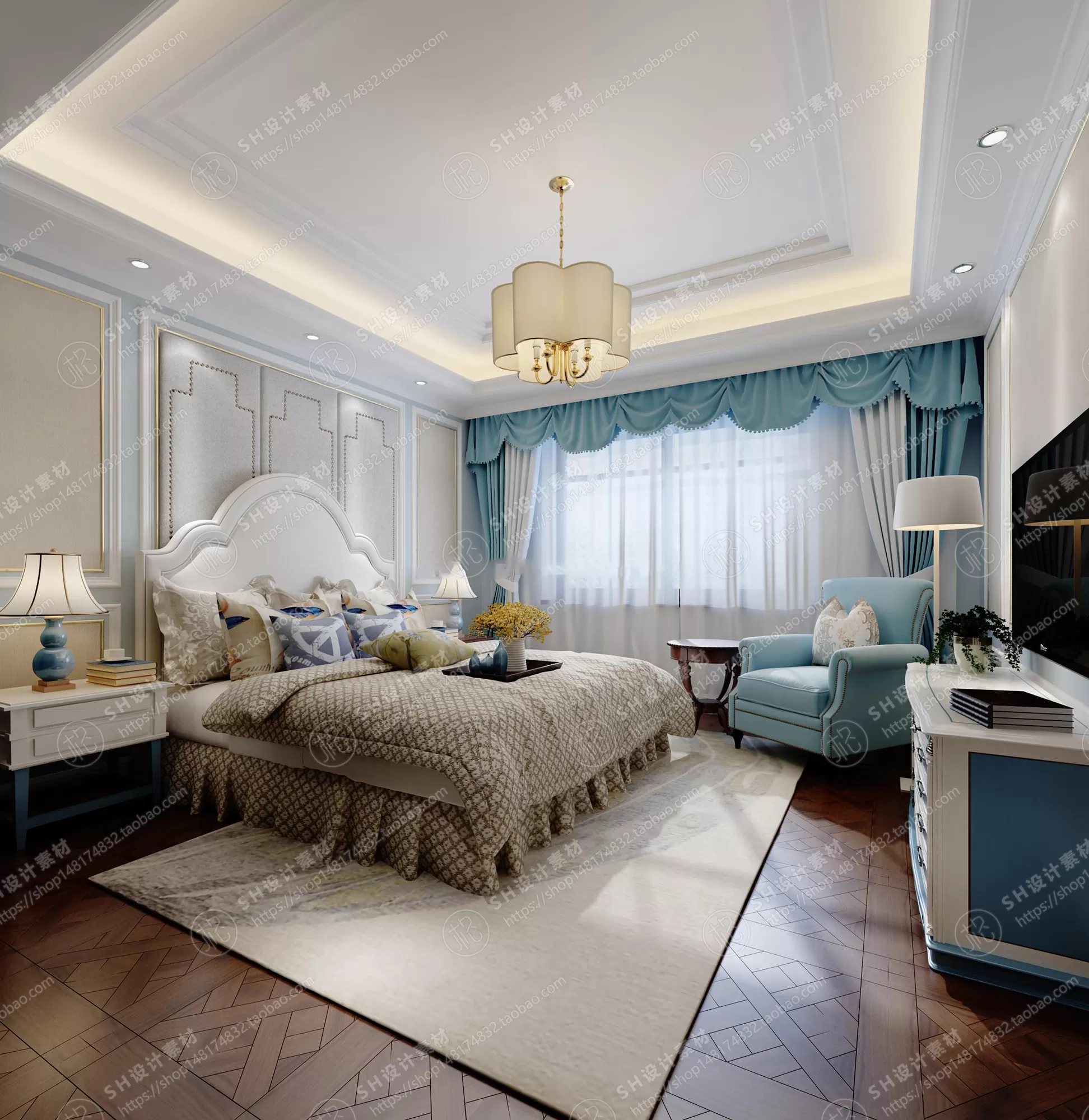 BEDROOM 3D SCENES – VRAY RENDER – 549 BEDROOM 3D SCENES – VRAY RENDER – 549