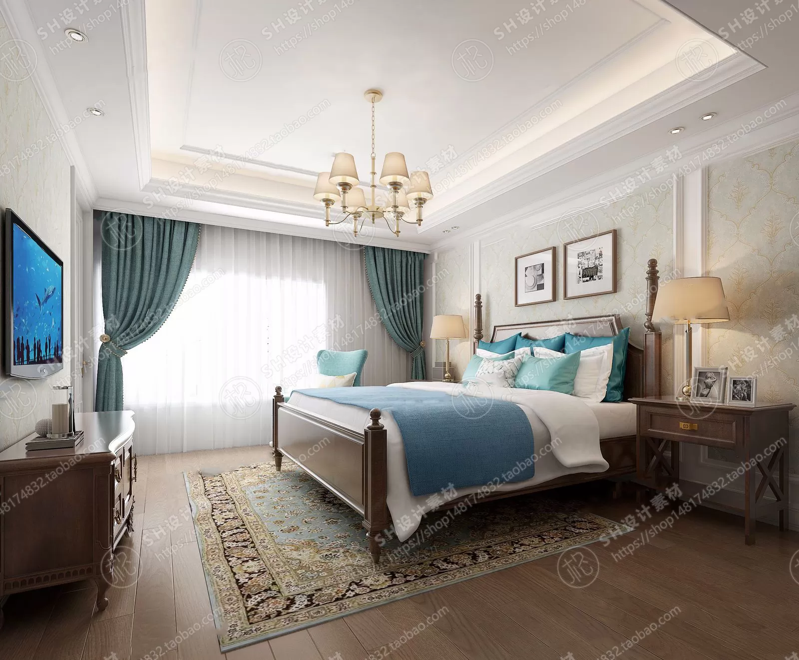 BEDROOM 3D SCENES – VRAY RENDER – 552 BEDROOM 3D SCENES – VRAY RENDER – 552