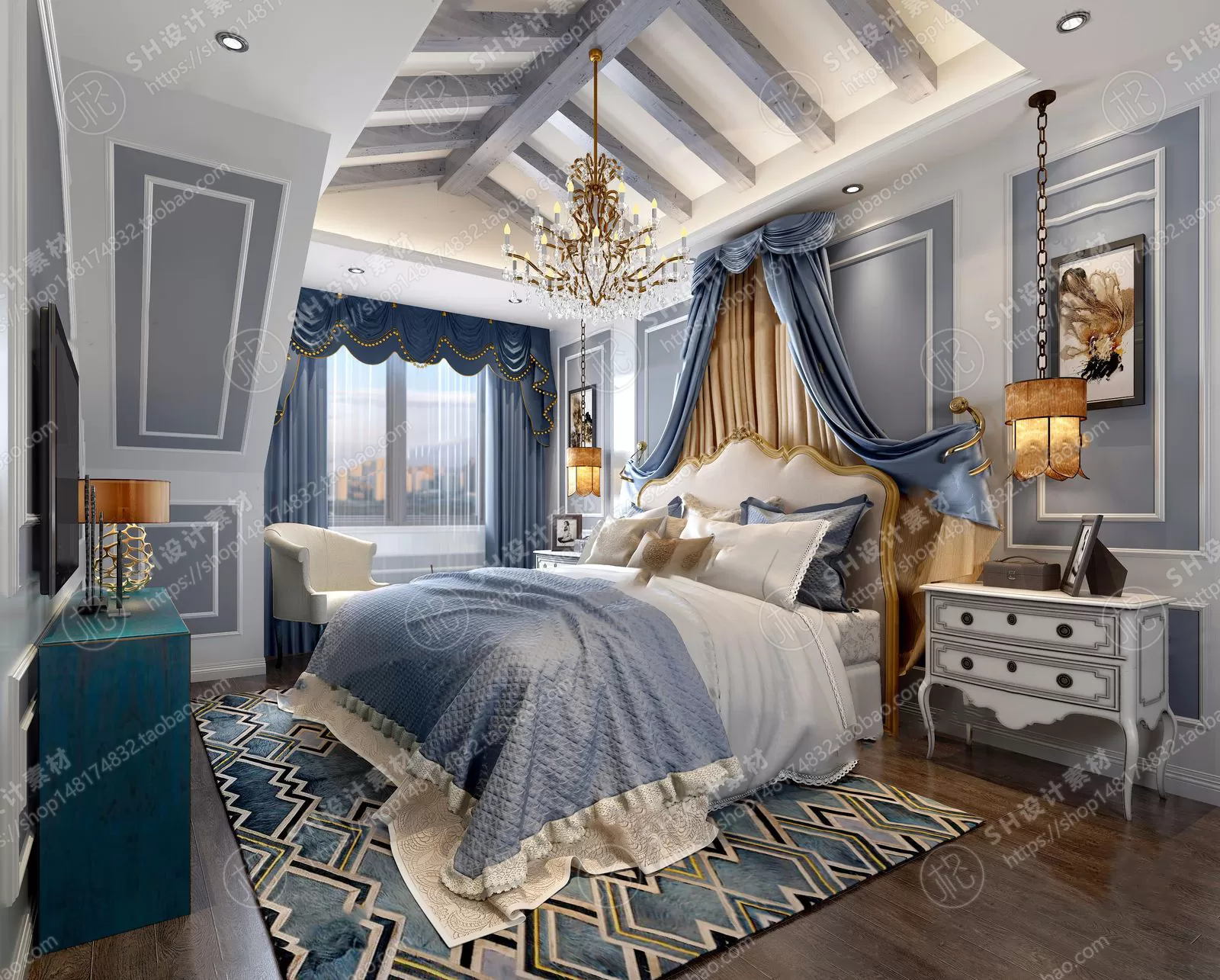 BEDROOM 3D SCENES – VRAY RENDER – 554 BEDROOM 3D SCENES – VRAY RENDER – 554