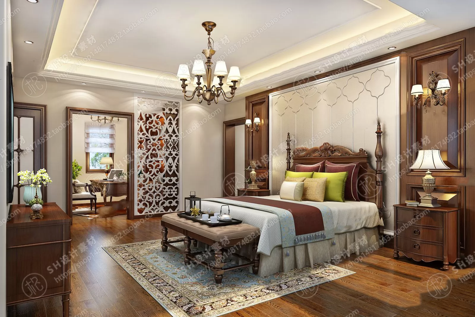 BEDROOM 3D SCENES – VRAY RENDER – 556 BEDROOM 3D SCENES – VRAY RENDER – 556