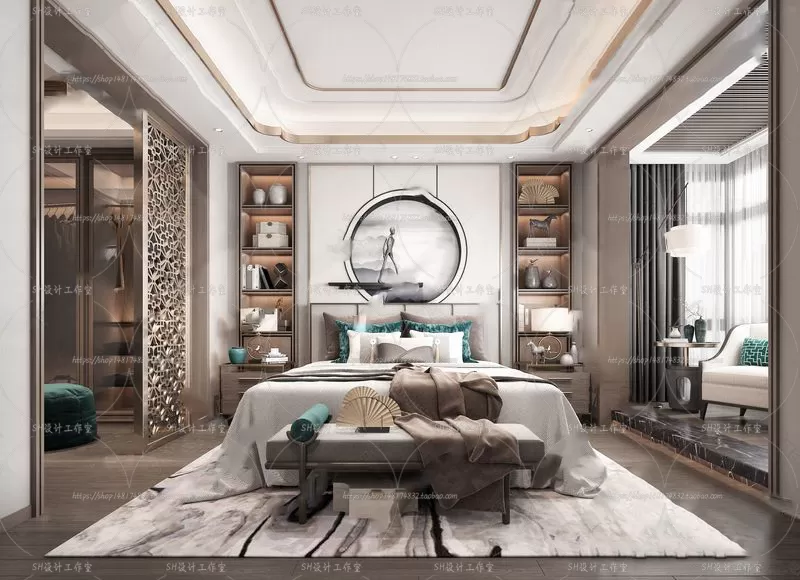 BEDROOM 3D SCENES – VRAY RENDER – 572 BEDROOM 3D SCENES – VRAY RENDER – 572