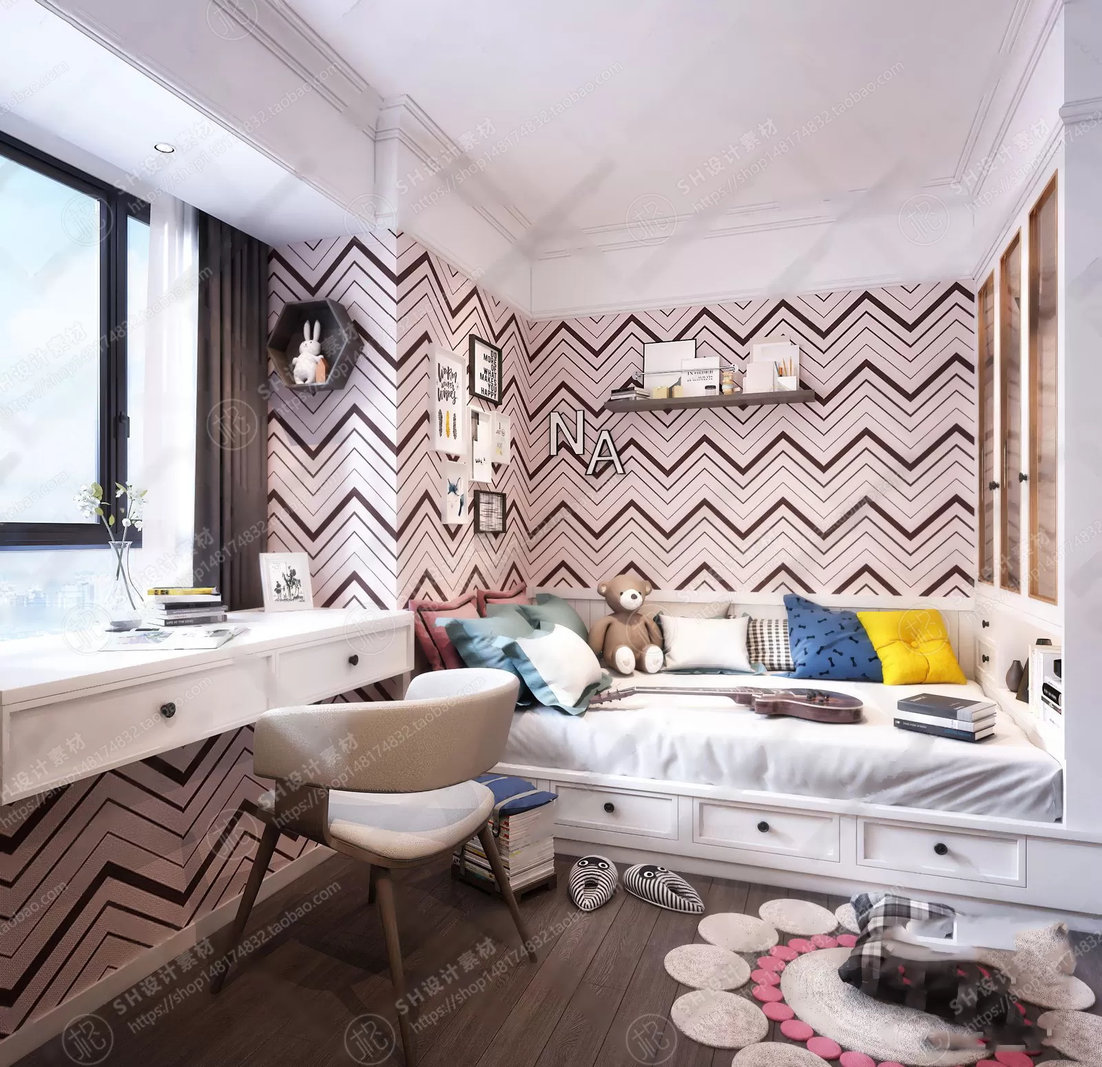 CHILDREN ROOM 3D SCENES – VRAY RENDER – 03 CHILDREN ROOM 3D SCENES – VRAY RENDER – 03