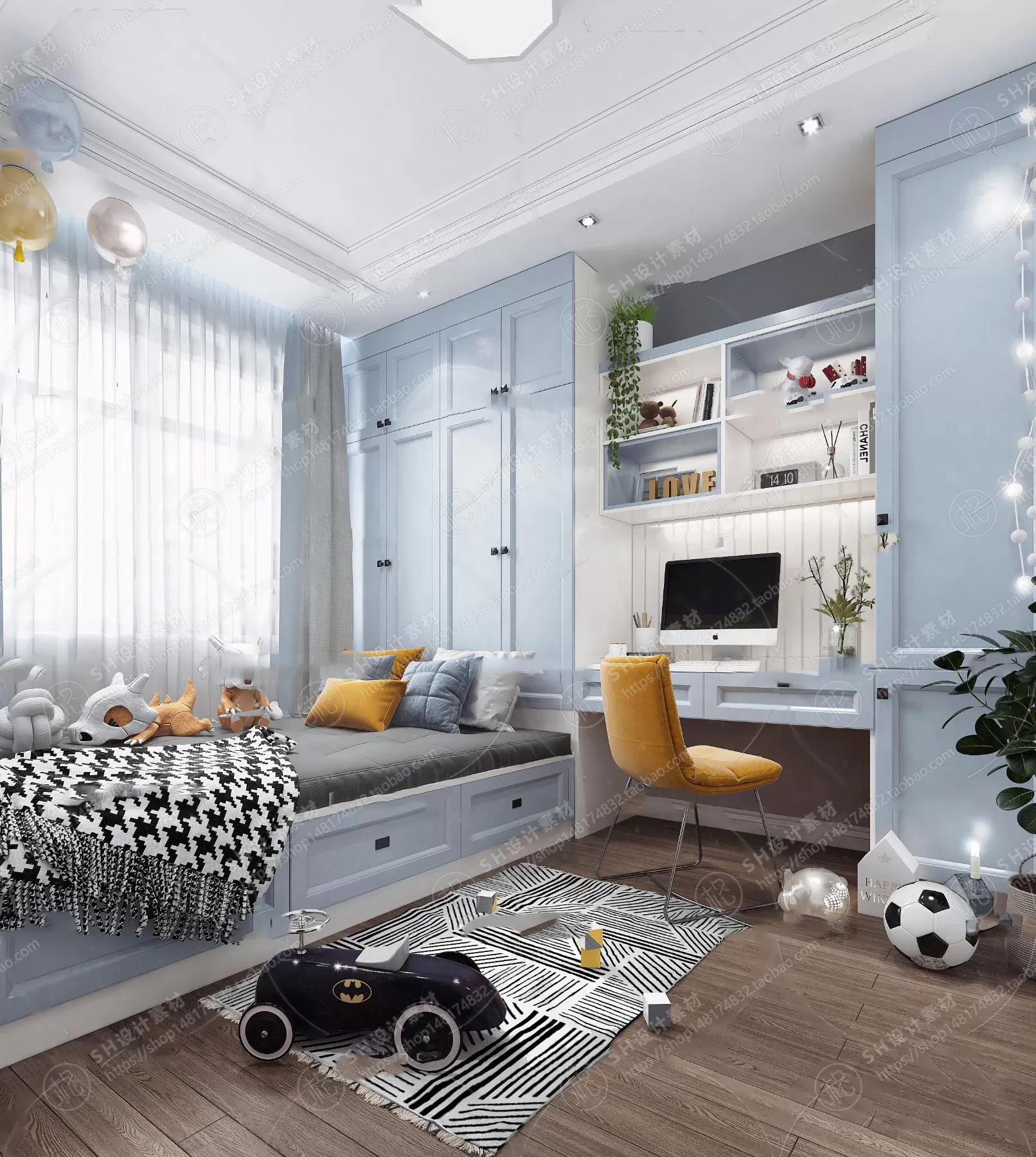 CHILDREN ROOM 3D SCENES – VRAY RENDER – 16 CHILDREN ROOM 3D SCENES – VRAY RENDER – 16