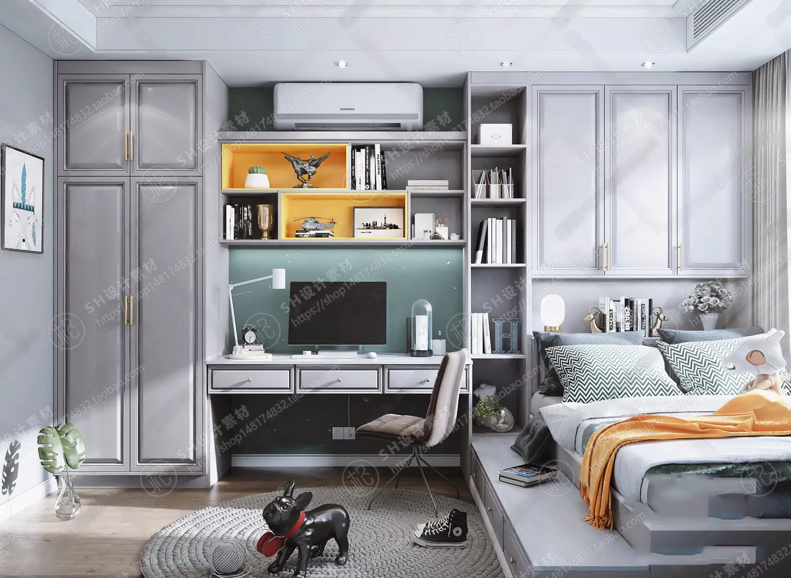 CHILDREN ROOM 3D SCENES – VRAY RENDER – 20 CHILDREN ROOM 3D SCENES – VRAY RENDER – 20