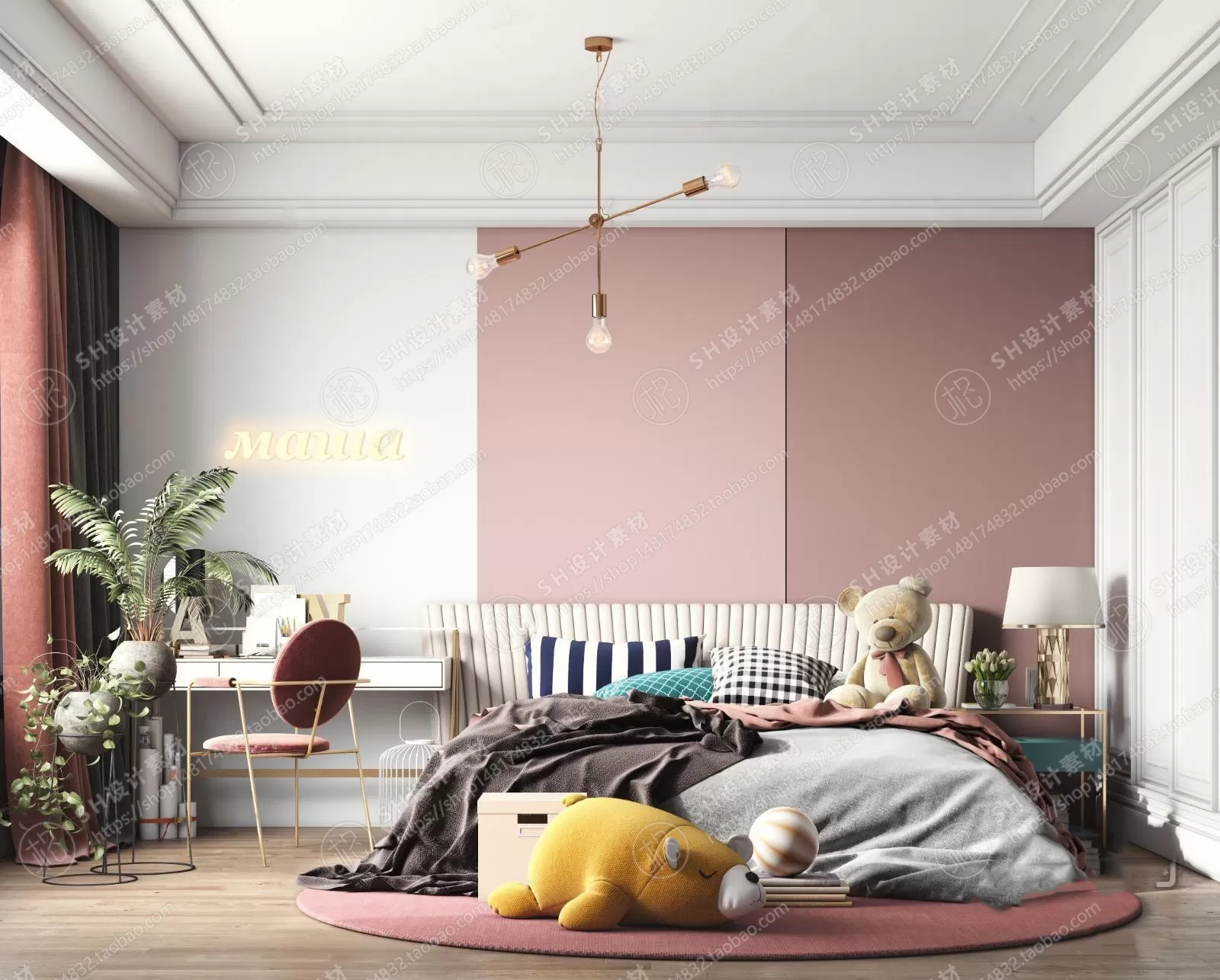 CHILDREN ROOM 3D SCENES – VRAY RENDER – 48 CHILDREN ROOM 3D SCENES – VRAY RENDER – 48