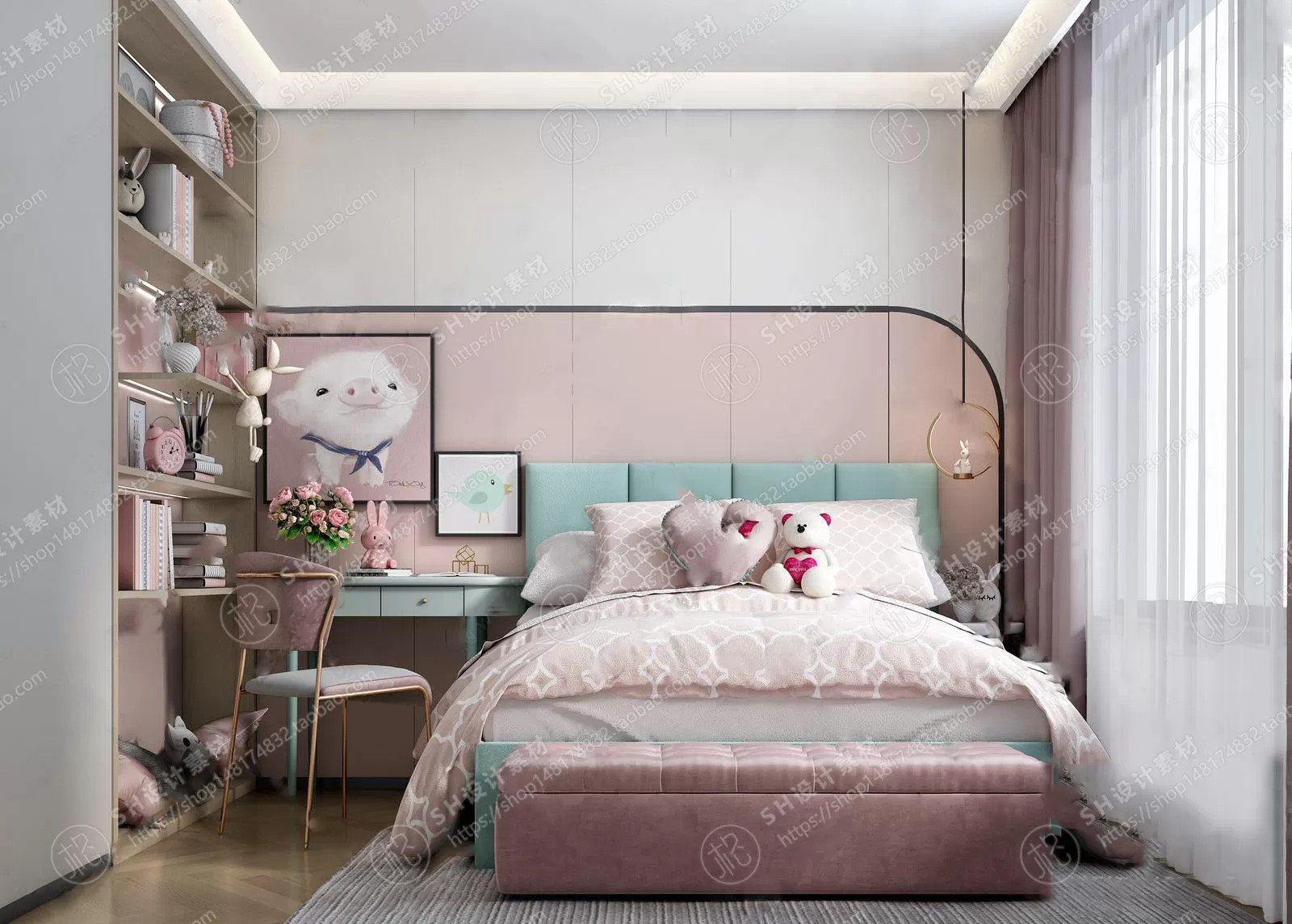 CHILDREN ROOM 3D SCENES – VRAY RENDER – 49 CHILDREN ROOM 3D SCENES – VRAY RENDER – 49