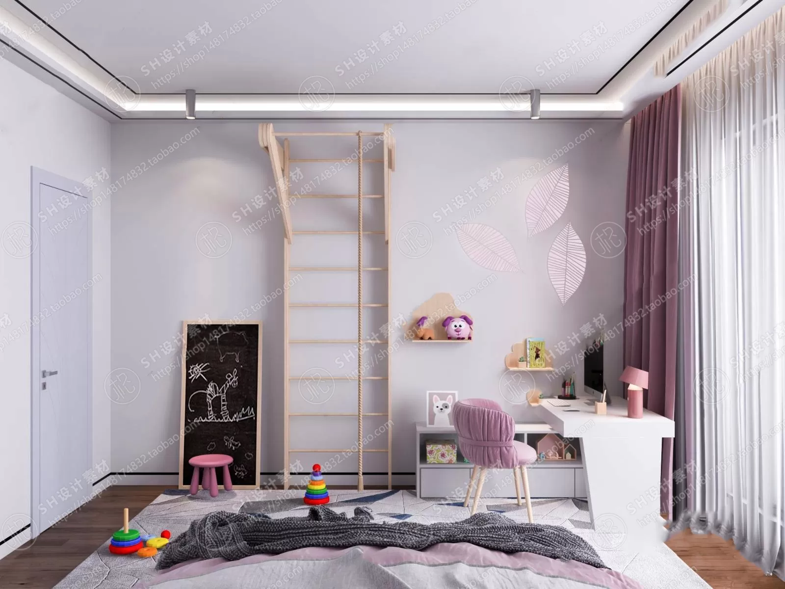 CHILDREN ROOM 3D SCENES – VRAY RENDER – 64 CHILDREN ROOM 3D SCENES – VRAY RENDER – 64