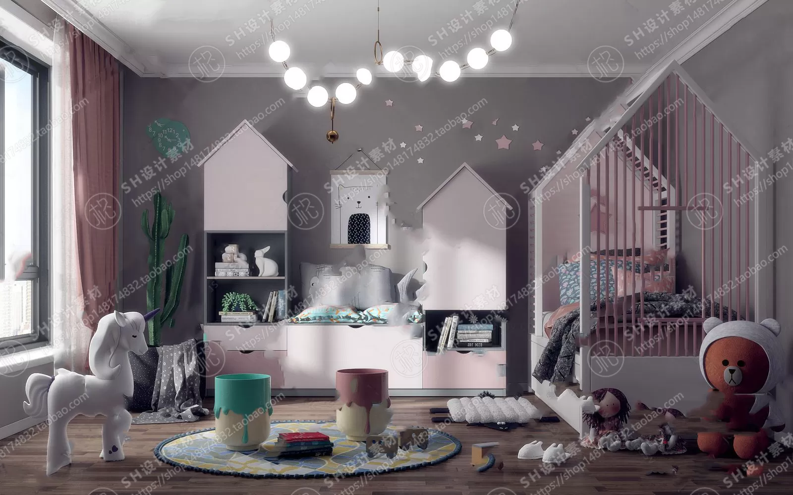 CHILDREN ROOM 3D SCENES – VRAY RENDER – 76 CHILDREN ROOM 3D SCENES – VRAY RENDER – 76