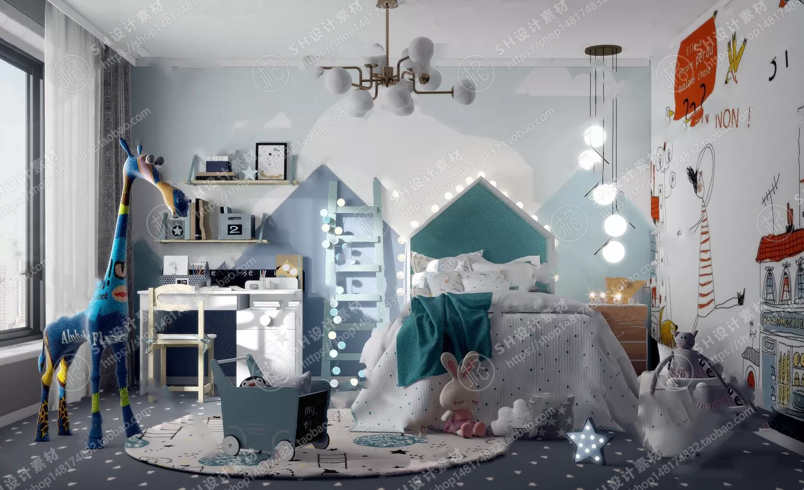 CHILDREN ROOM 3D SCENES – VRAY RENDER – 78 CHILDREN ROOM 3D SCENES – VRAY RENDER – 78