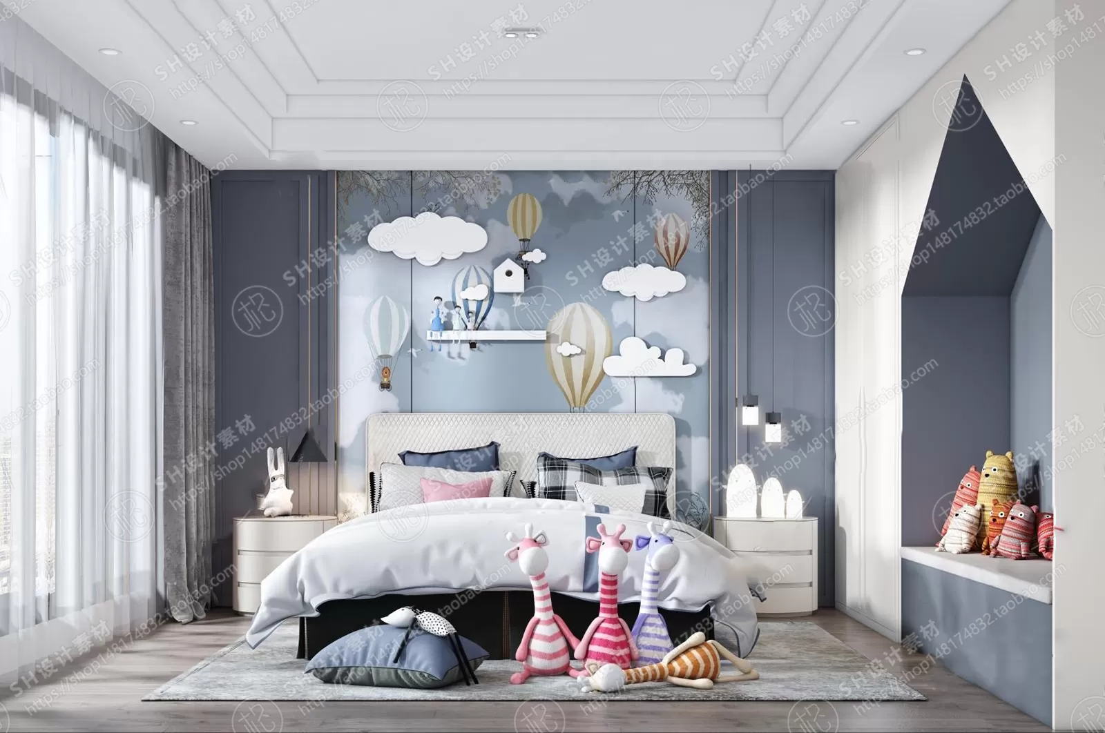 CHILDREN ROOM 3D SCENES – VRAY RENDER – 80 CHILDREN ROOM 3D SCENES – VRAY RENDER – 80