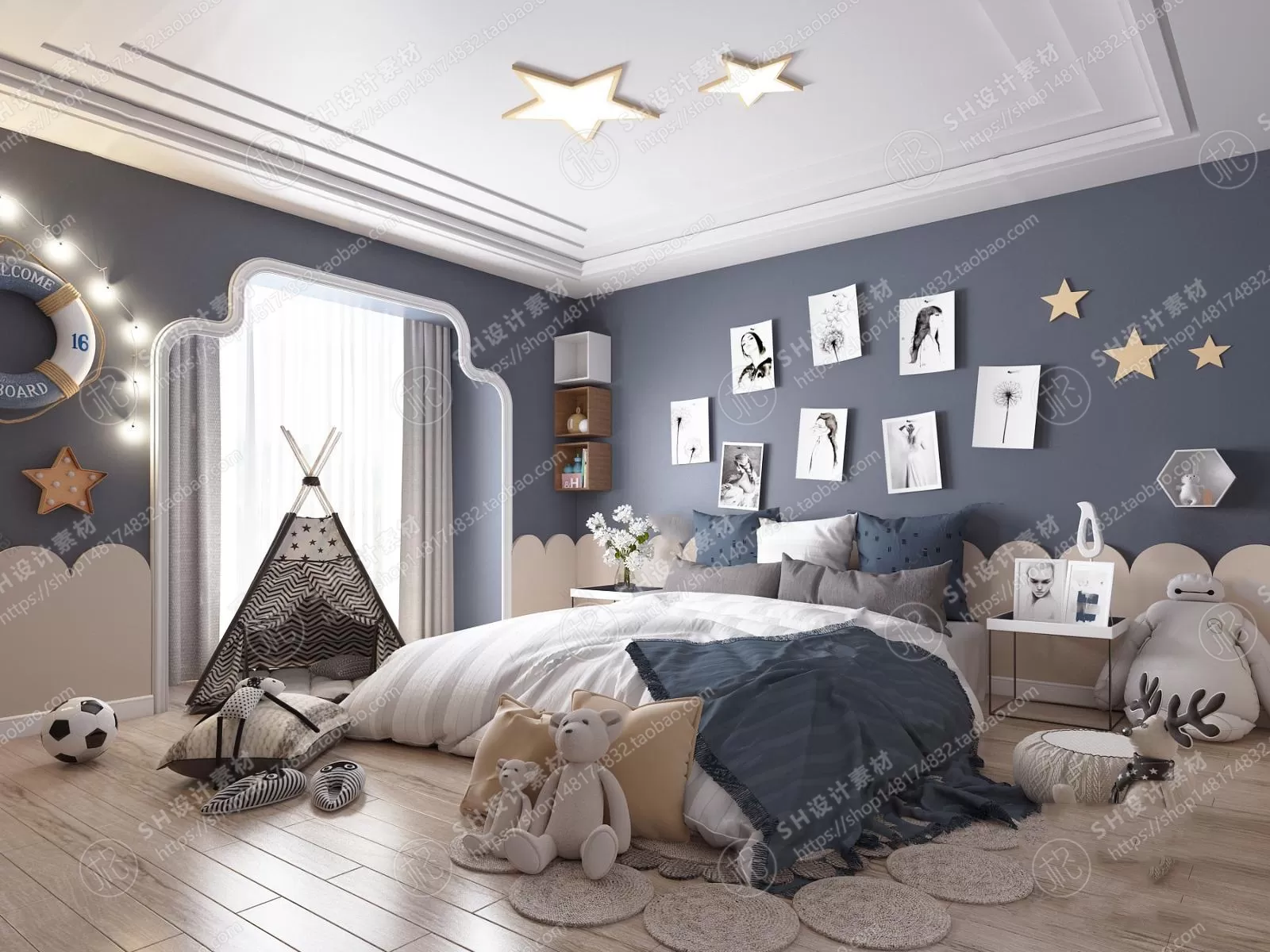 CHILDREN ROOM 3D SCENES – VRAY RENDER – 85 CHILDREN ROOM 3D SCENES – VRAY RENDER – 85
