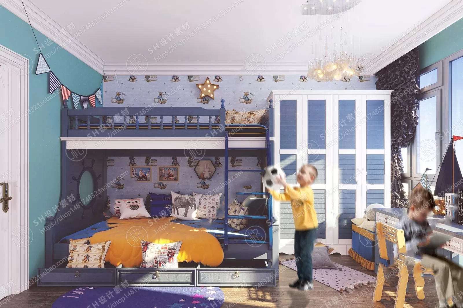 CHILDREN ROOM 3D SCENES – VRAY RENDER – 91 CHILDREN ROOM 3D SCENES – VRAY RENDER – 91