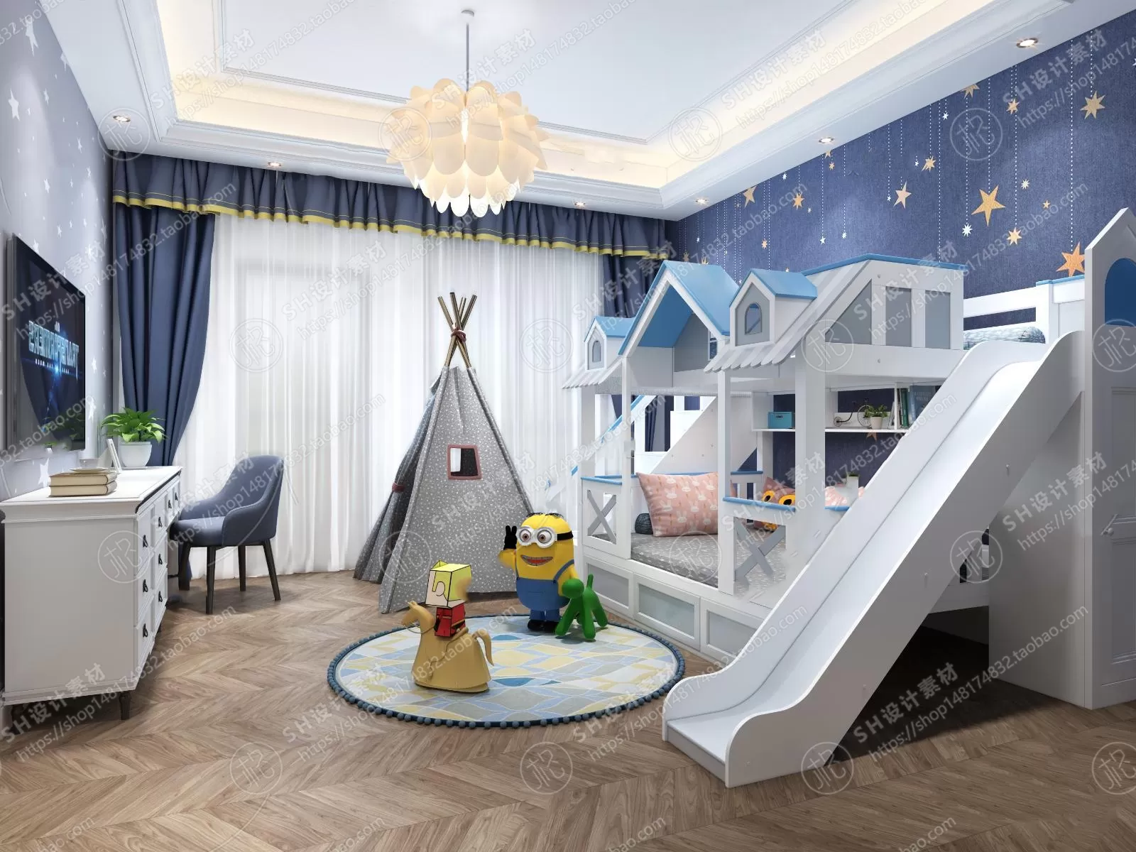 CHILDREN ROOM 3D SCENES – VRAY RENDER – 94 CHILDREN ROOM 3D SCENES – VRAY RENDER – 94