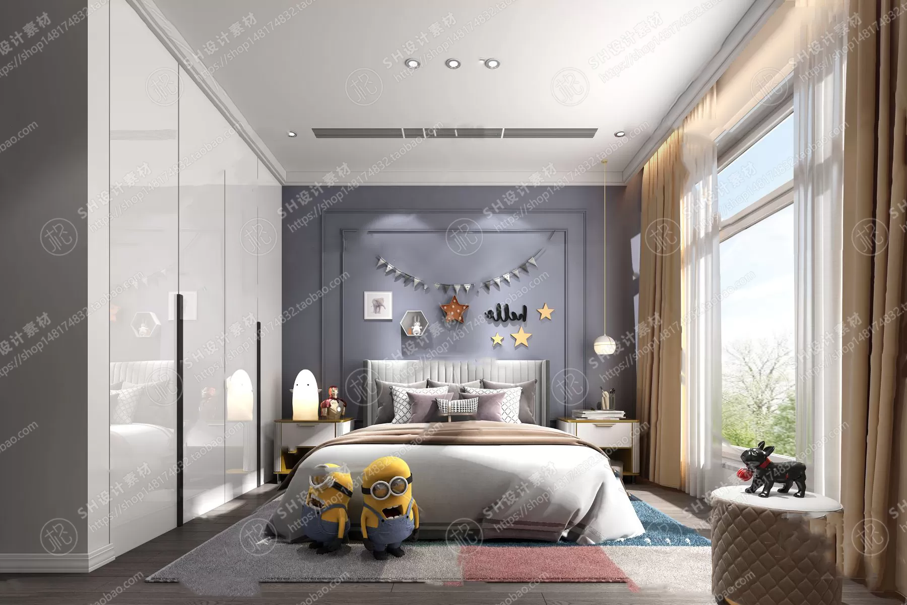 CHILDREN ROOM 3D SCENES – VRAY RENDER – 100 CHILDREN ROOM 3D SCENES – VRAY RENDER – 100