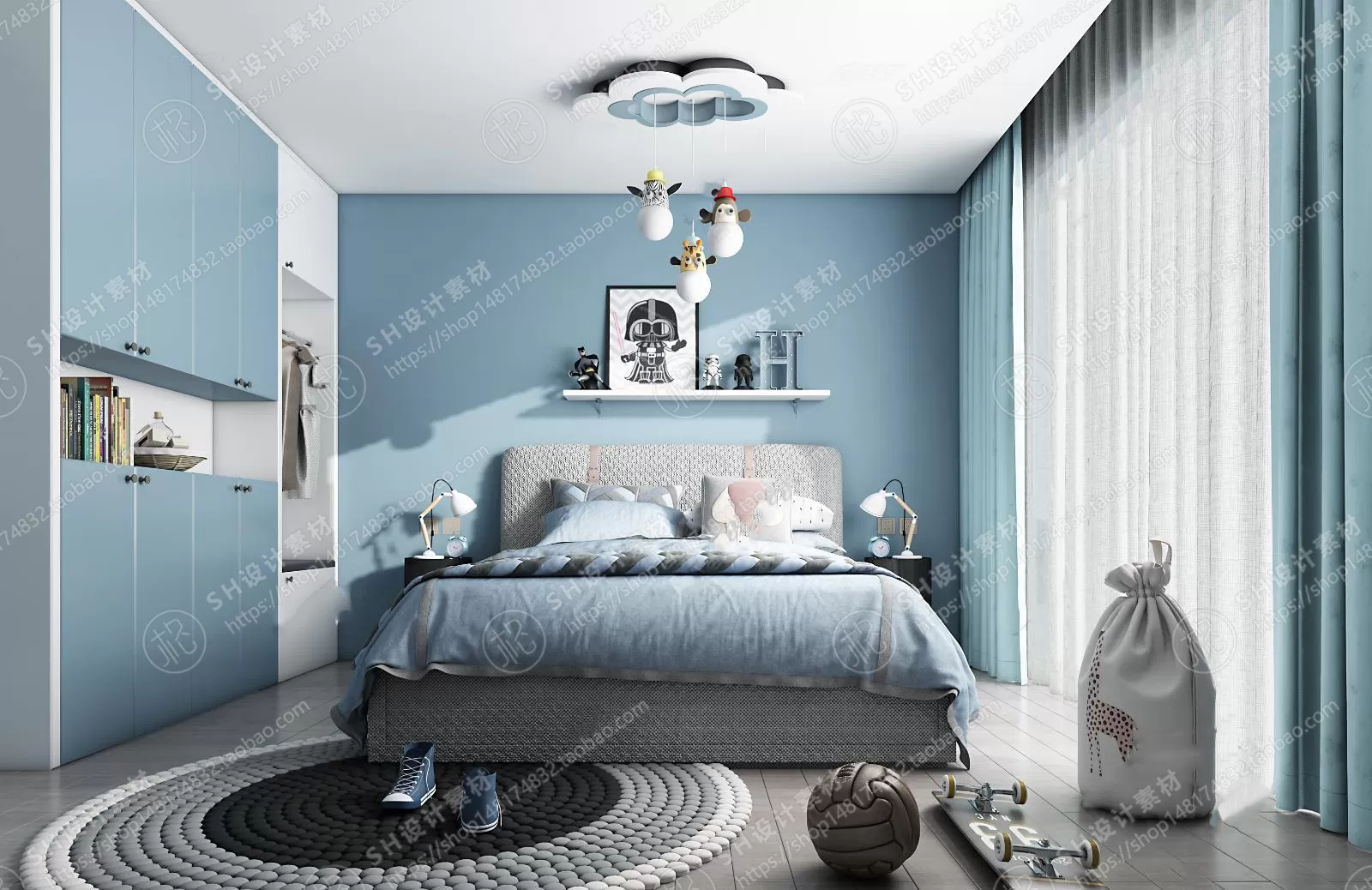 CHILDREN ROOM 3D SCENES – VRAY RENDER – 101 CHILDREN ROOM 3D SCENES – VRAY RENDER – 101