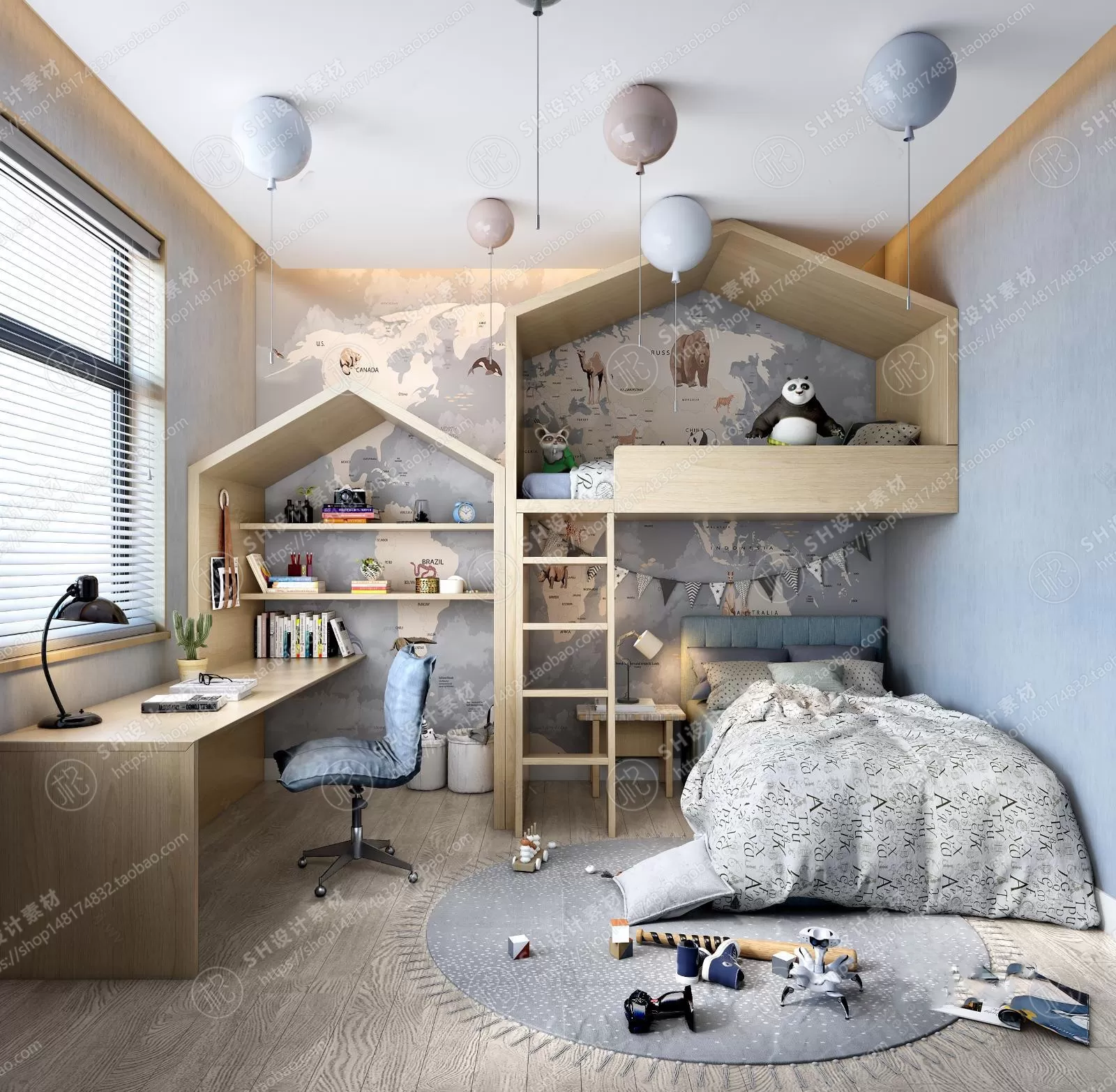CHILDREN ROOM 3D SCENES – VRAY RENDER – 103 CHILDREN ROOM 3D SCENES – VRAY RENDER – 103