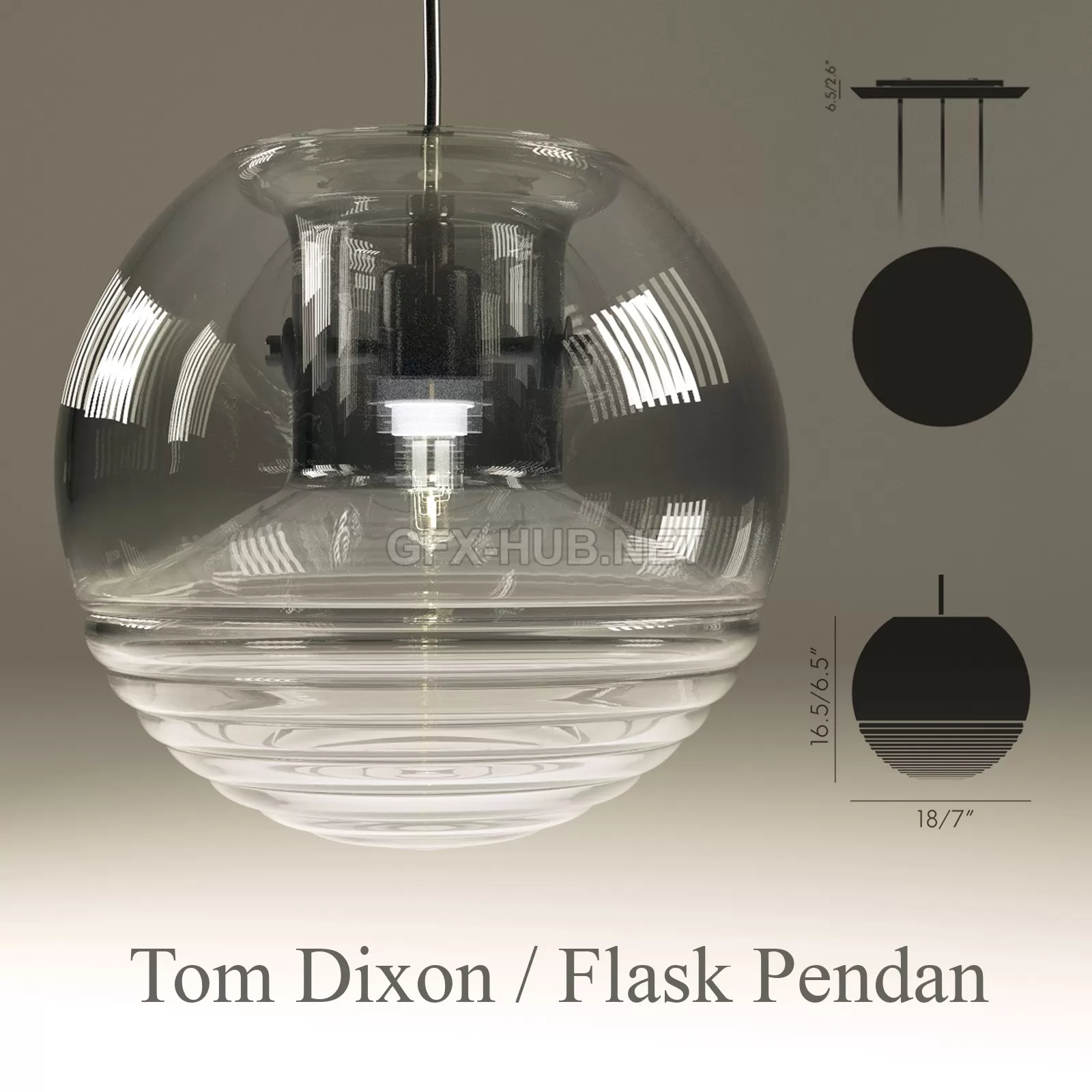 Acc_Tom Dixon  Flask Pendan – 205209
