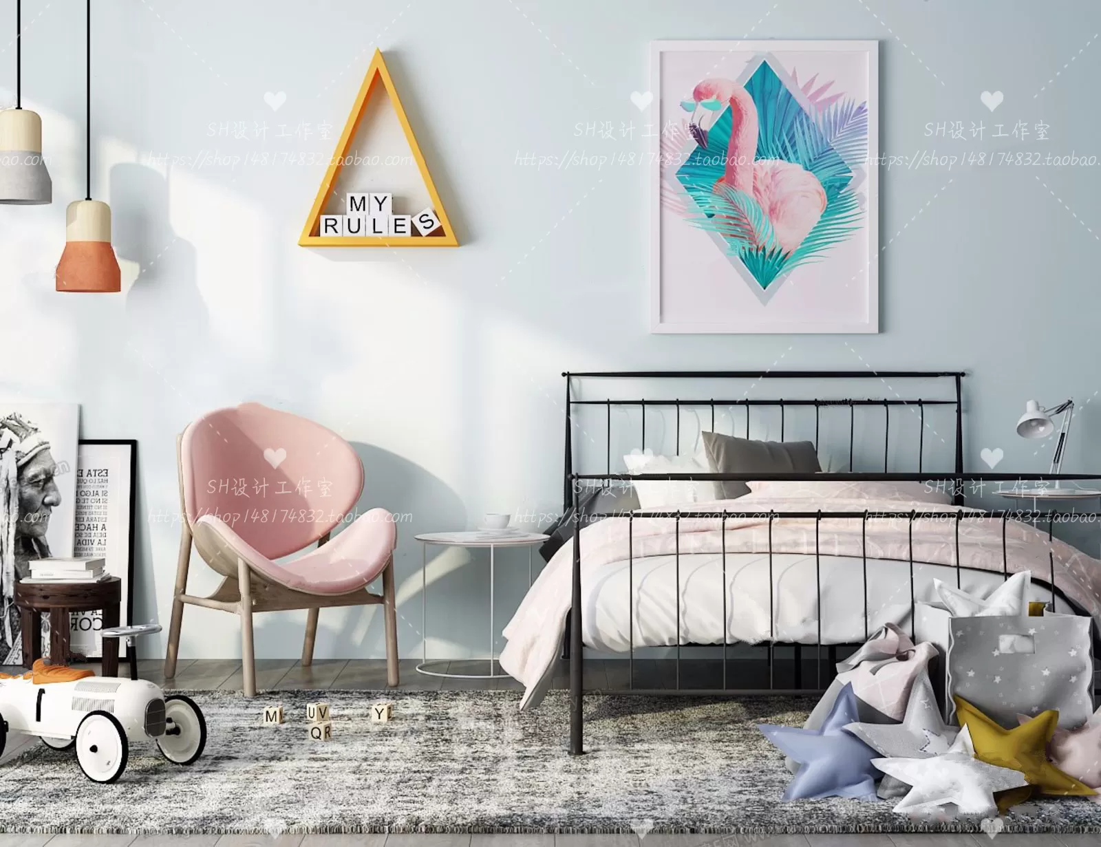 CHILDREN ROOM 3D SCENES – VRAY RENDER – 203 CHILDREN ROOM 3D SCENES – VRAY RENDER – 203