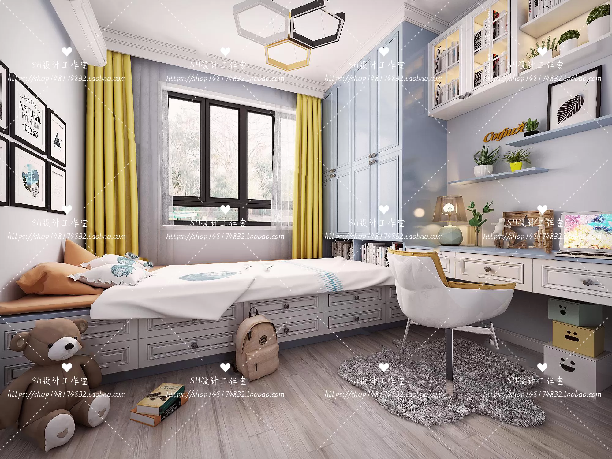CHILDREN ROOM 3D SCENES – VRAY RENDER – 214 CHILDREN ROOM 3D SCENES – VRAY RENDER – 214