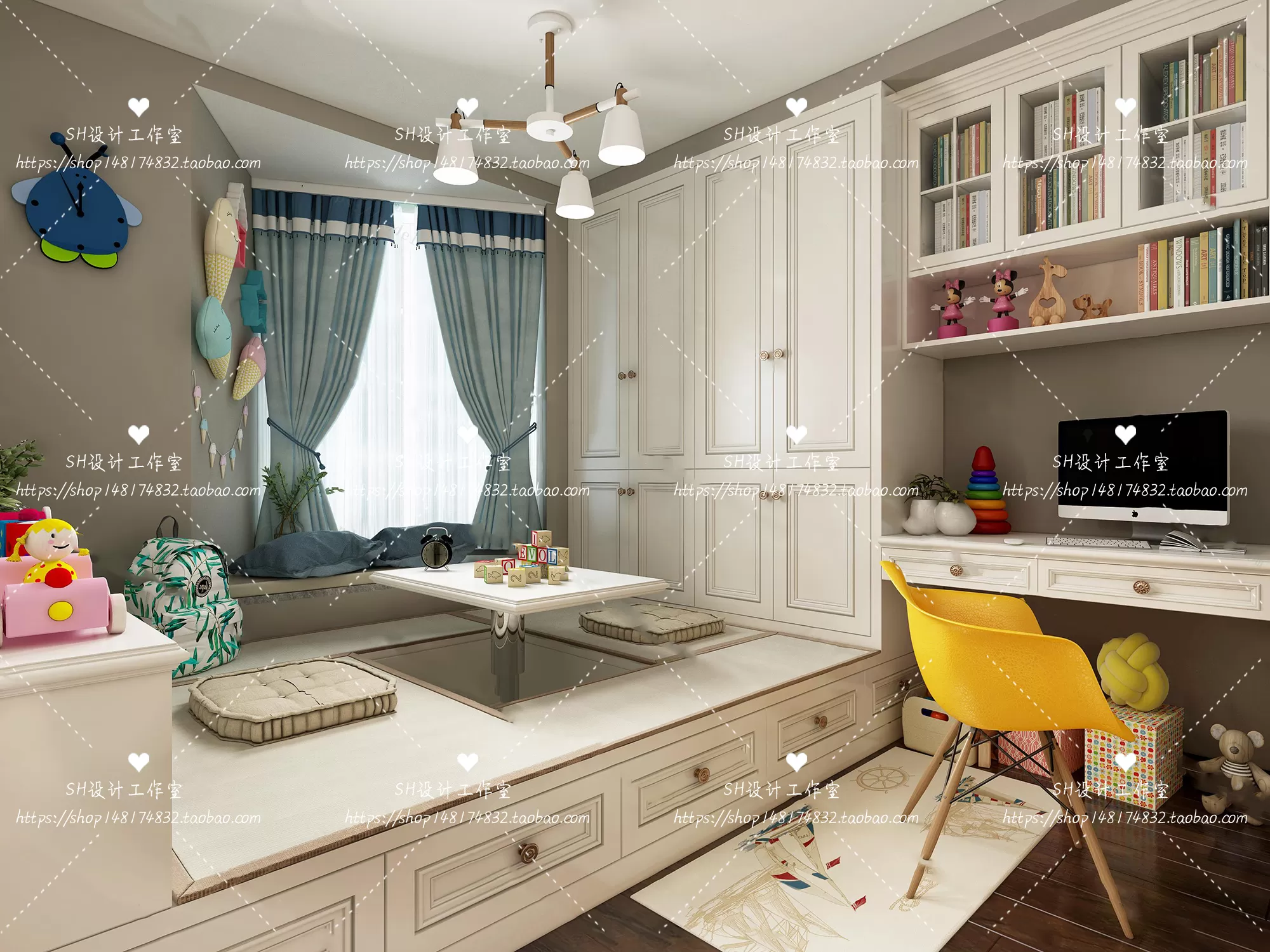 CHILDREN ROOM 3D SCENES – VRAY RENDER – 217 CHILDREN ROOM 3D SCENES – VRAY RENDER – 217