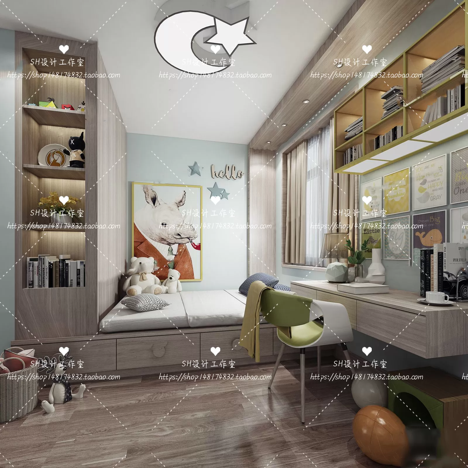 CHILDREN ROOM 3D SCENES – VRAY RENDER – 227 CHILDREN ROOM 3D SCENES – VRAY RENDER – 227
