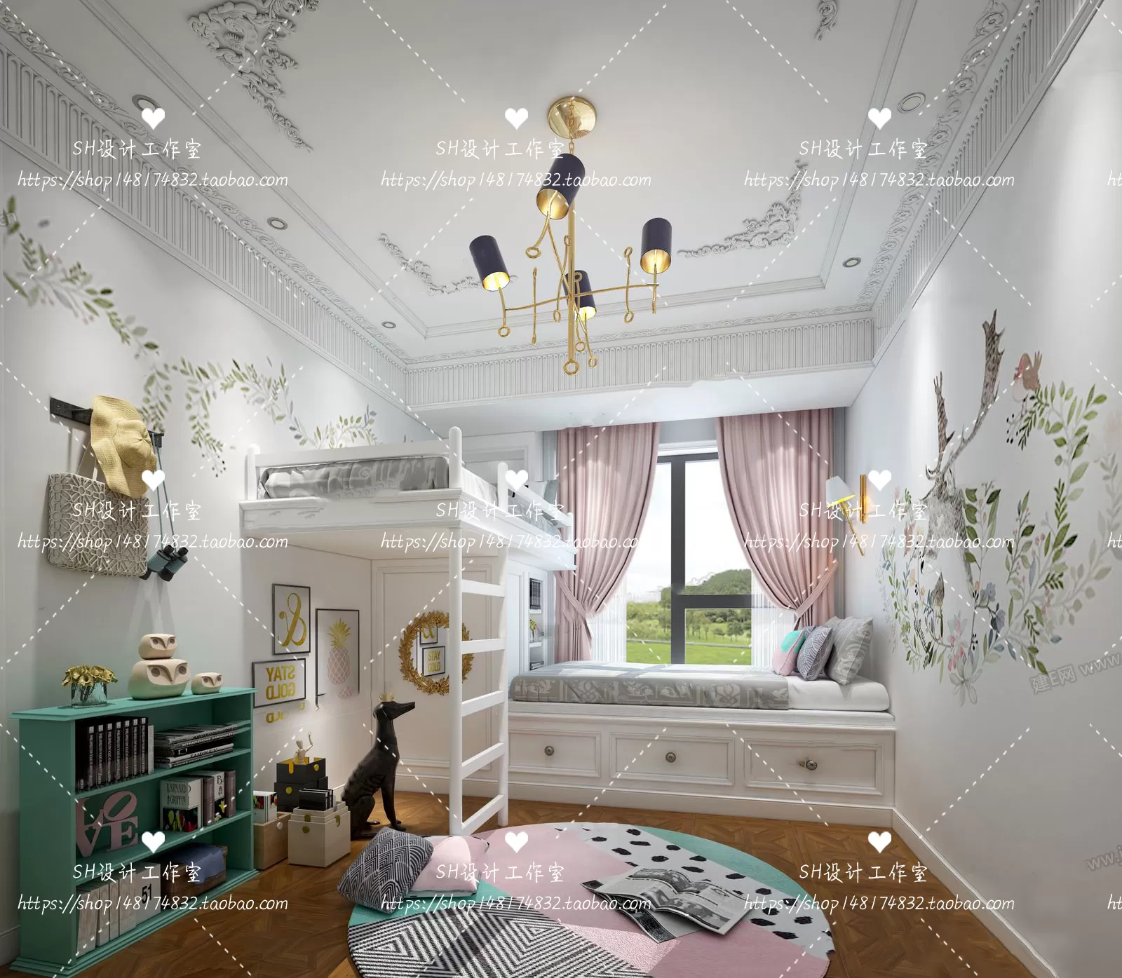 CHILDREN ROOM 3D SCENES – VRAY RENDER – 229 CHILDREN ROOM 3D SCENES – VRAY RENDER – 229
