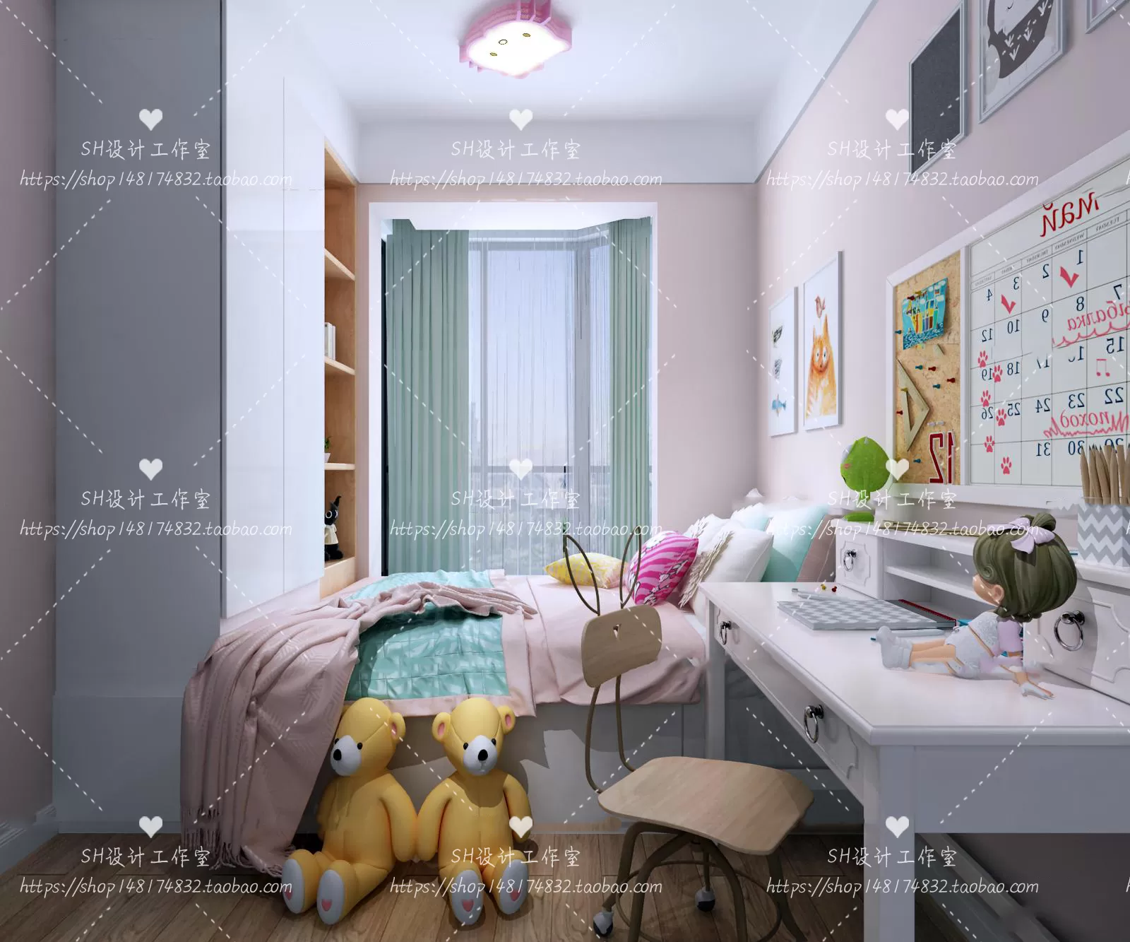 CHILDREN ROOM 3D SCENES – VRAY RENDER – 279