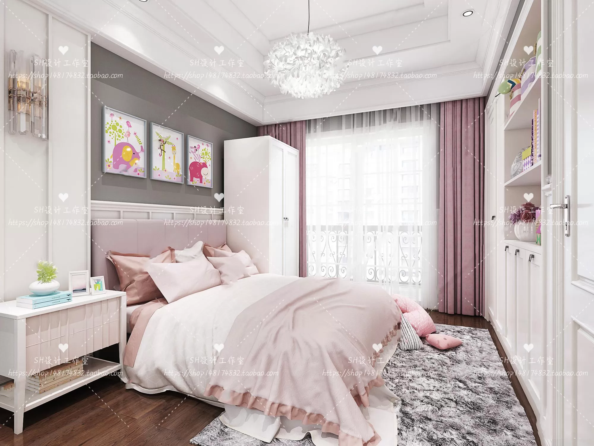 CHILDREN ROOM 3D SCENES – VRAY RENDER – 280