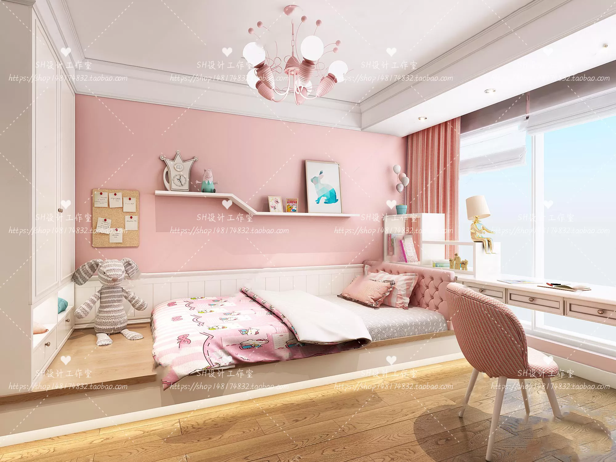CHILDREN ROOM 3D SCENES – VRAY RENDER – 281