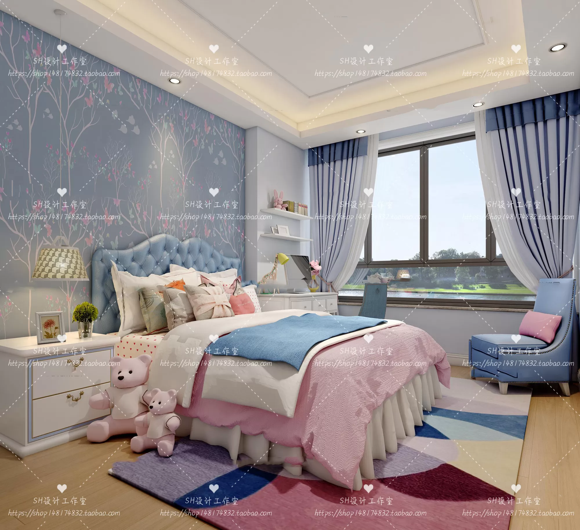 CHILDREN ROOM 3D SCENES – VRAY RENDER – 282