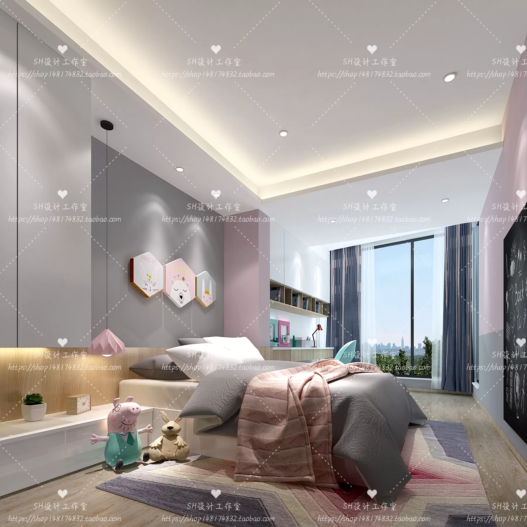 CHILDREN ROOM 3D SCENES – VRAY RENDER – 284