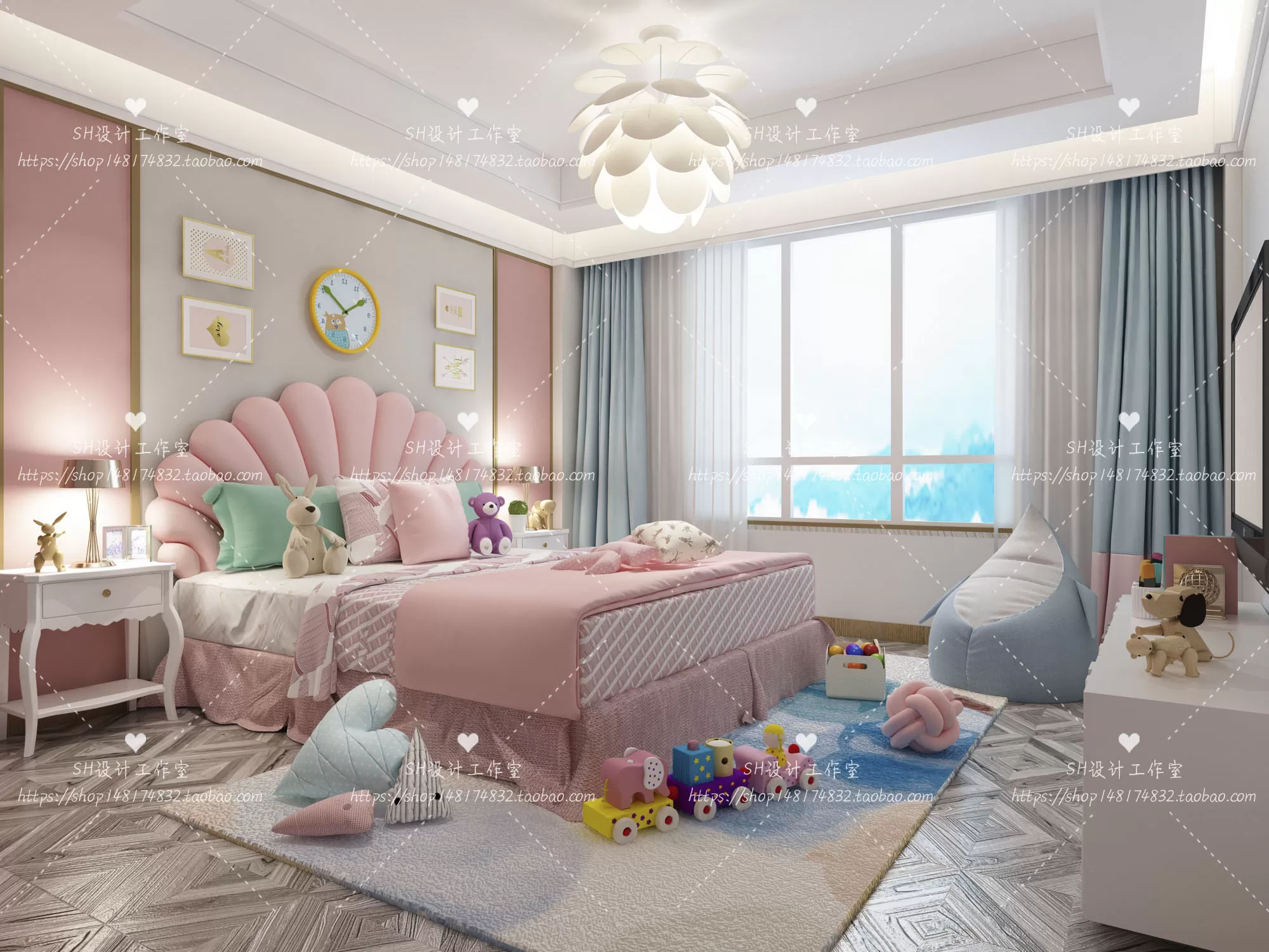 CHILDREN ROOM 3D SCENES – VRAY RENDER – 286