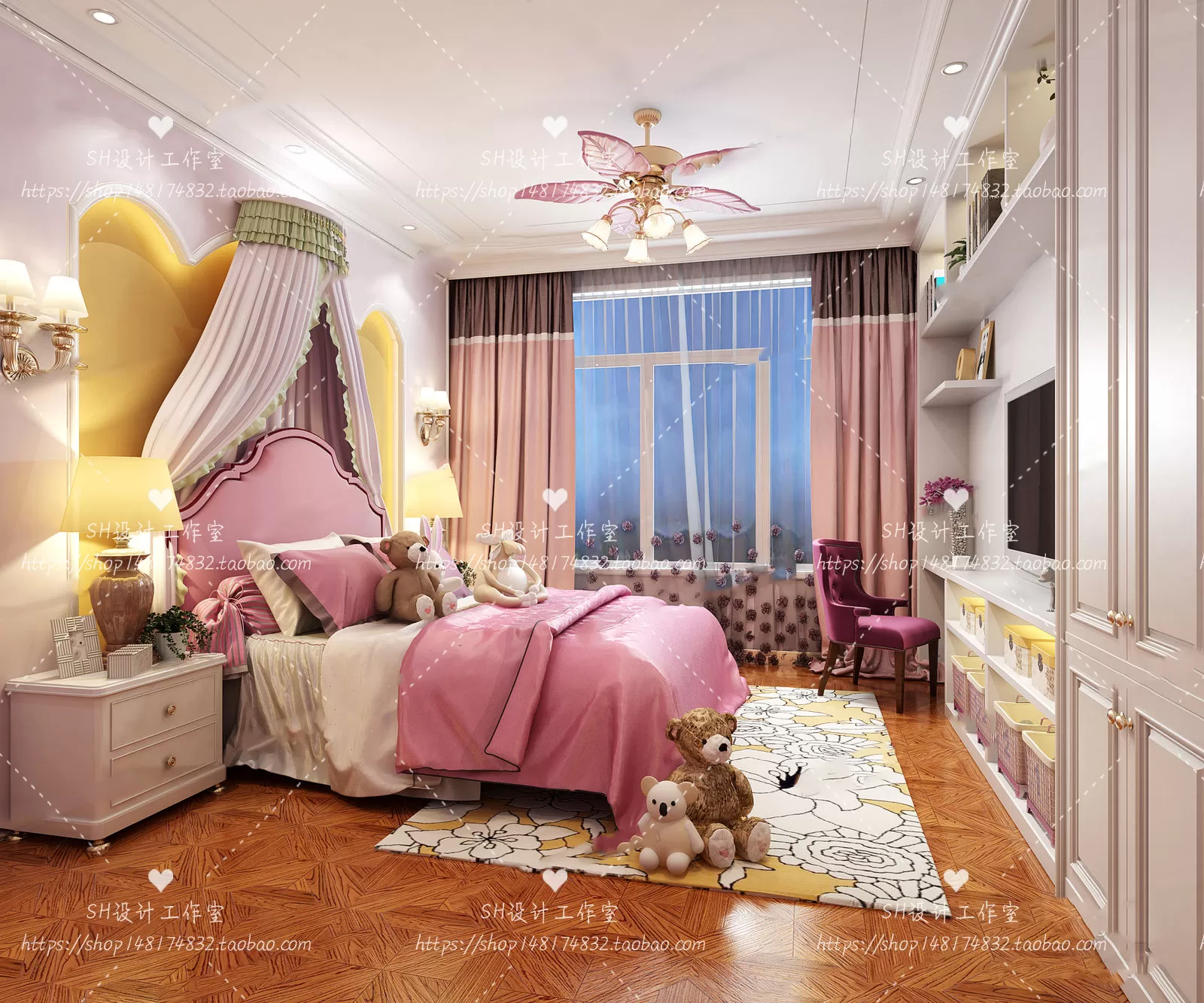 CHILDREN ROOM 3D SCENES – VRAY RENDER – 287