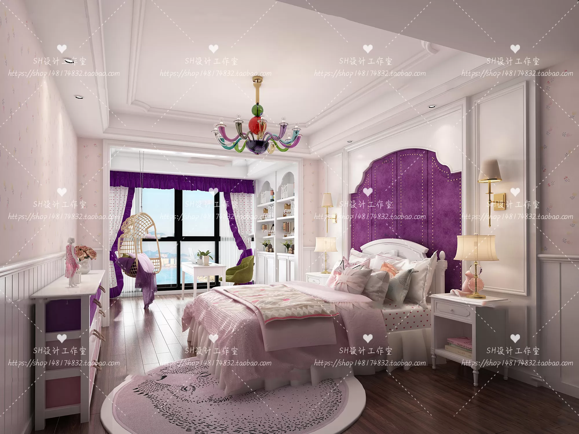 CHILDREN ROOM 3D SCENES – VRAY RENDER – 290