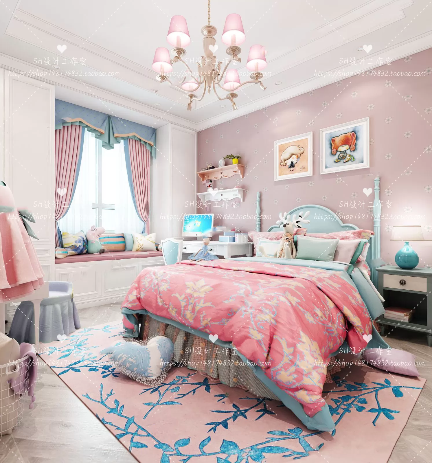 CHILDREN ROOM 3D SCENES – VRAY RENDER – 292