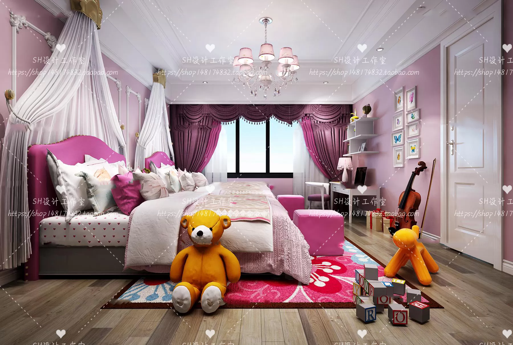CHILDREN ROOM 3D SCENES – VRAY RENDER – 293