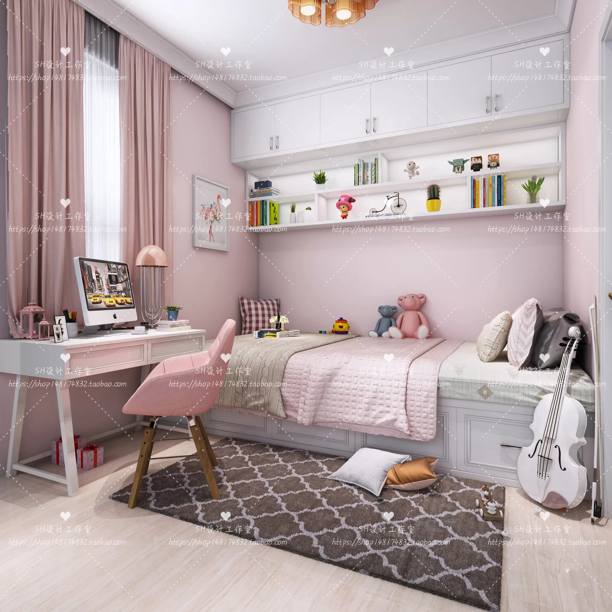 CHILDREN ROOM 3D SCENES – VRAY RENDER – 294
