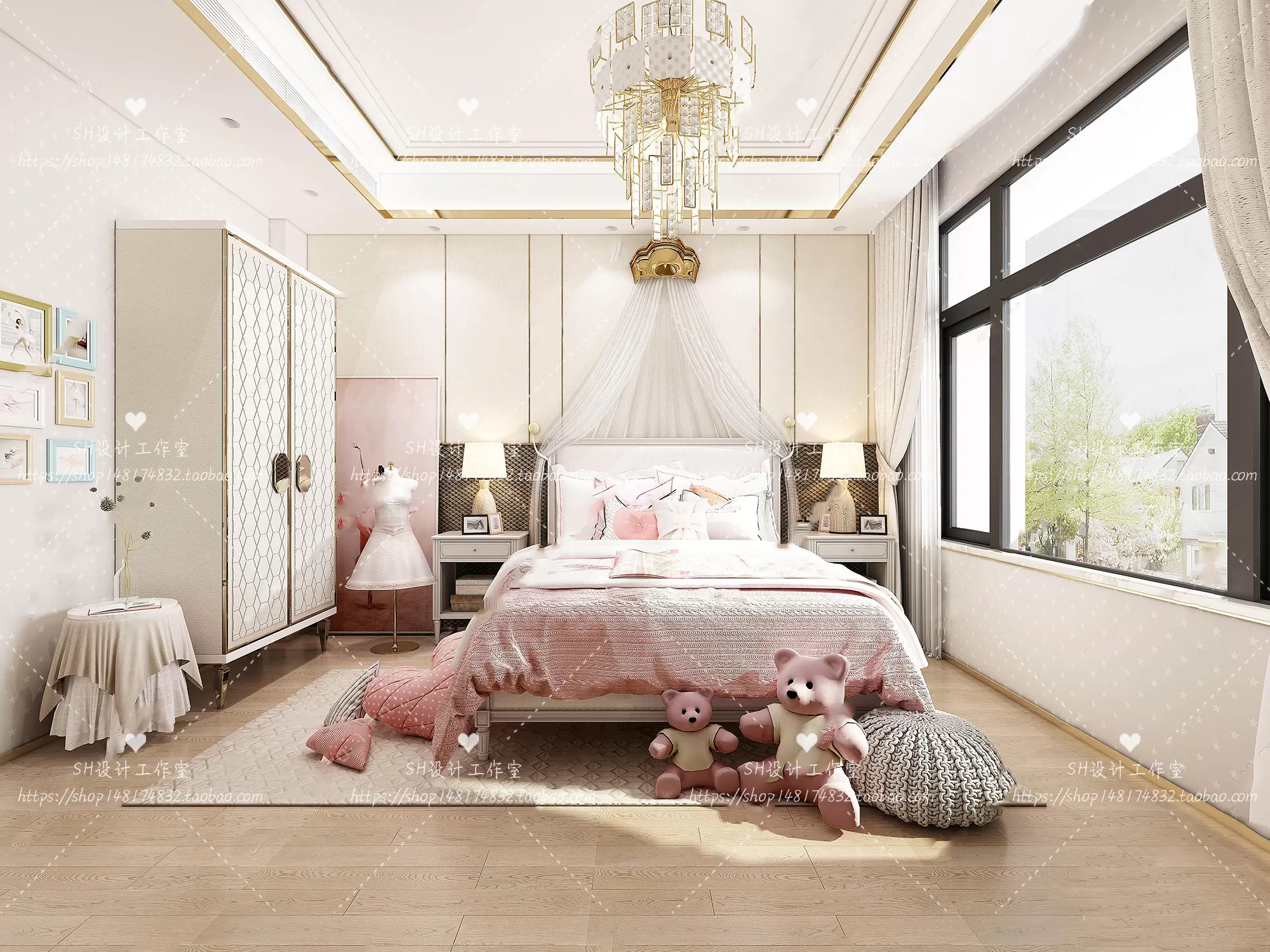 CHILDREN ROOM 3D SCENES – VRAY RENDER – 296