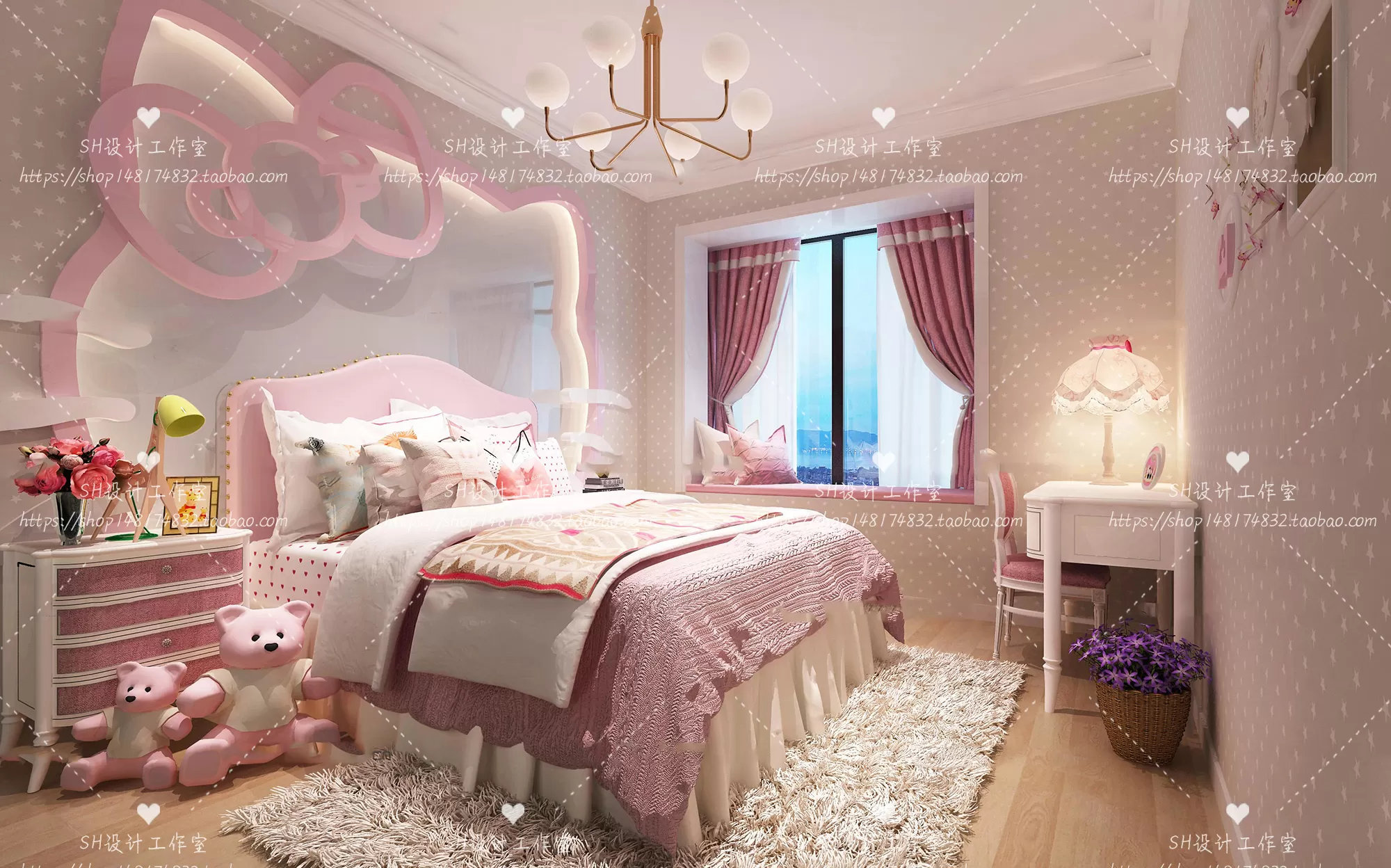 CHILDREN ROOM 3D SCENES – VRAY RENDER – 297