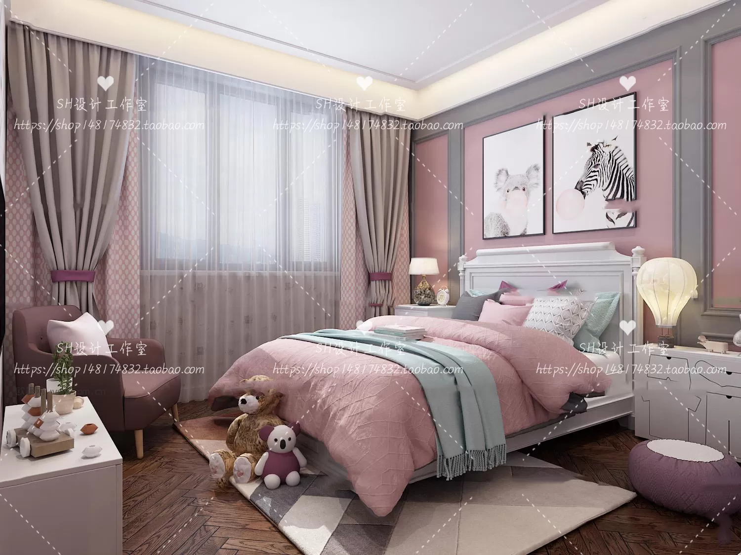 CHILDREN ROOM 3D SCENES – VRAY RENDER – 304
