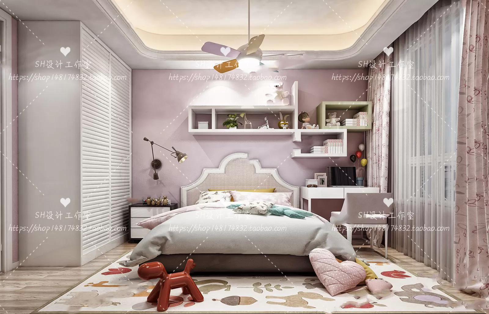 CHILDREN ROOM 3D SCENES – VRAY RENDER – 305