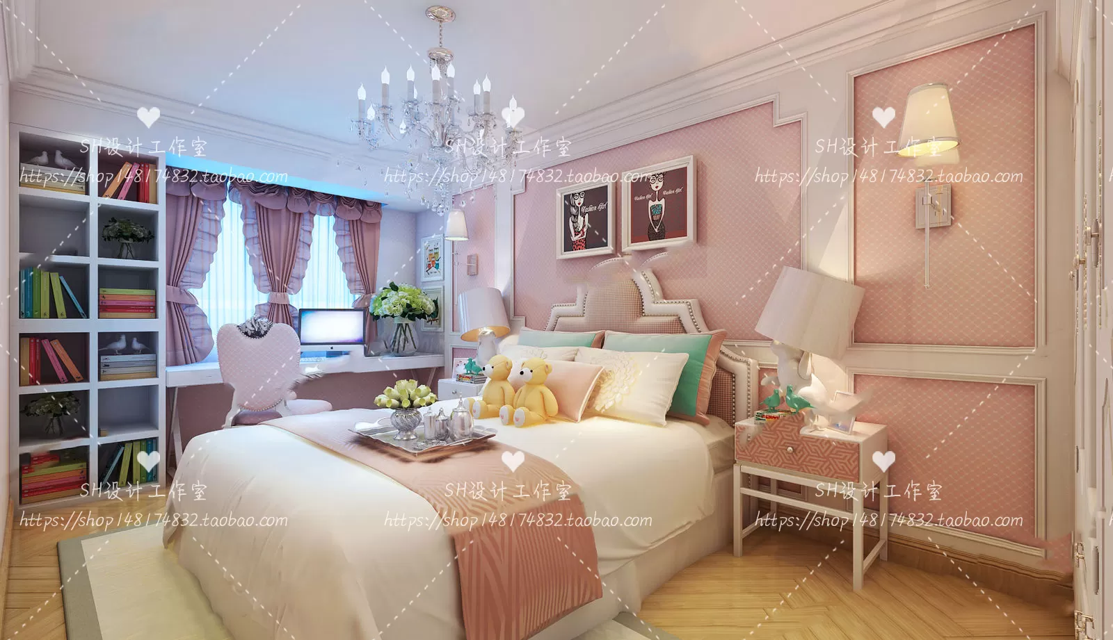 CHILDREN ROOM 3D SCENES – VRAY RENDER – 306