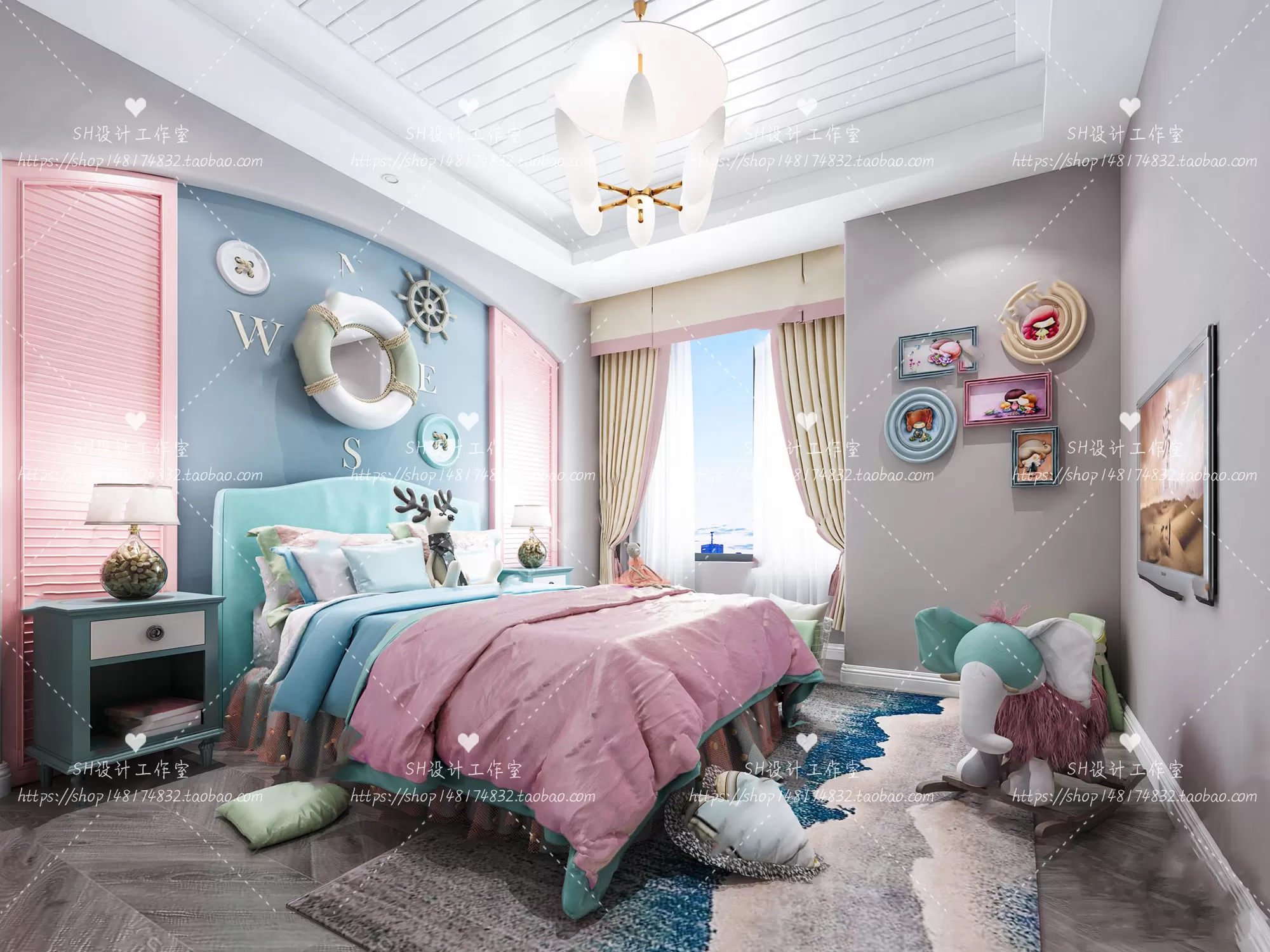CHILDREN ROOM 3D SCENES – VRAY RENDER – 307