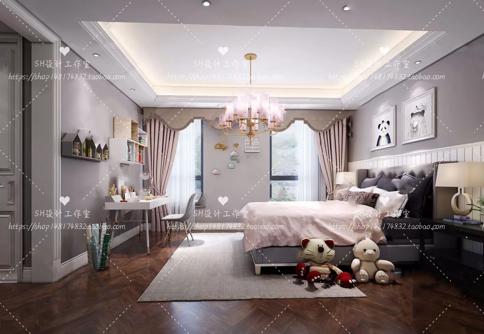 CHILDREN ROOM 3D SCENES – VRAY RENDER – 308