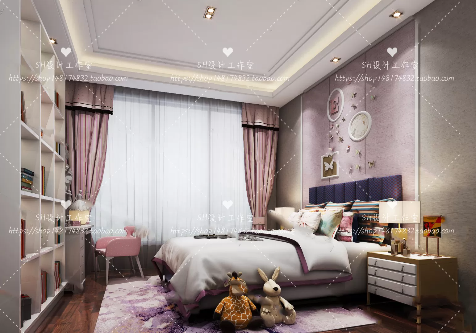 CHILDREN ROOM 3D SCENES – VRAY RENDER – 309
