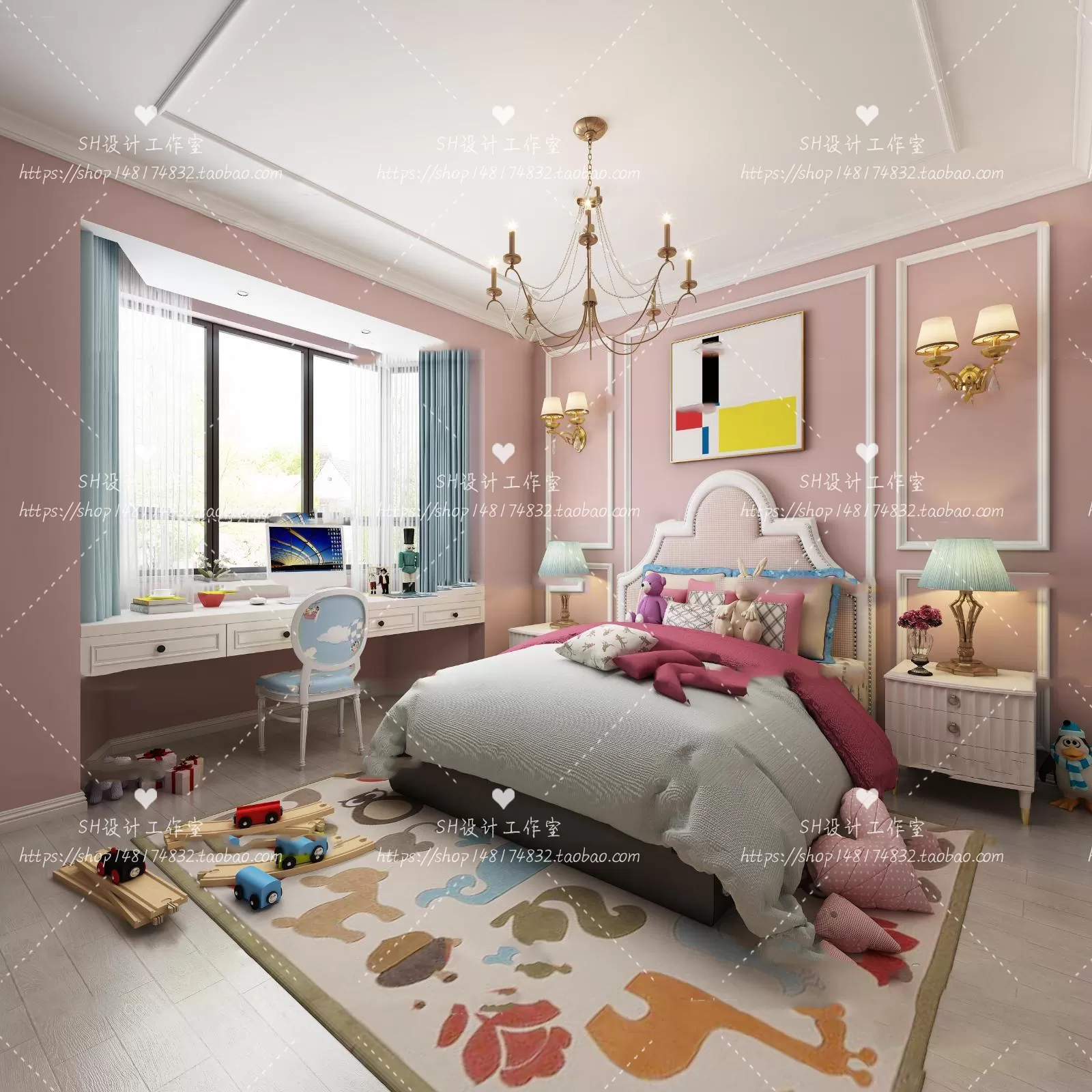 CHILDREN ROOM 3D SCENES – VRAY RENDER – 314