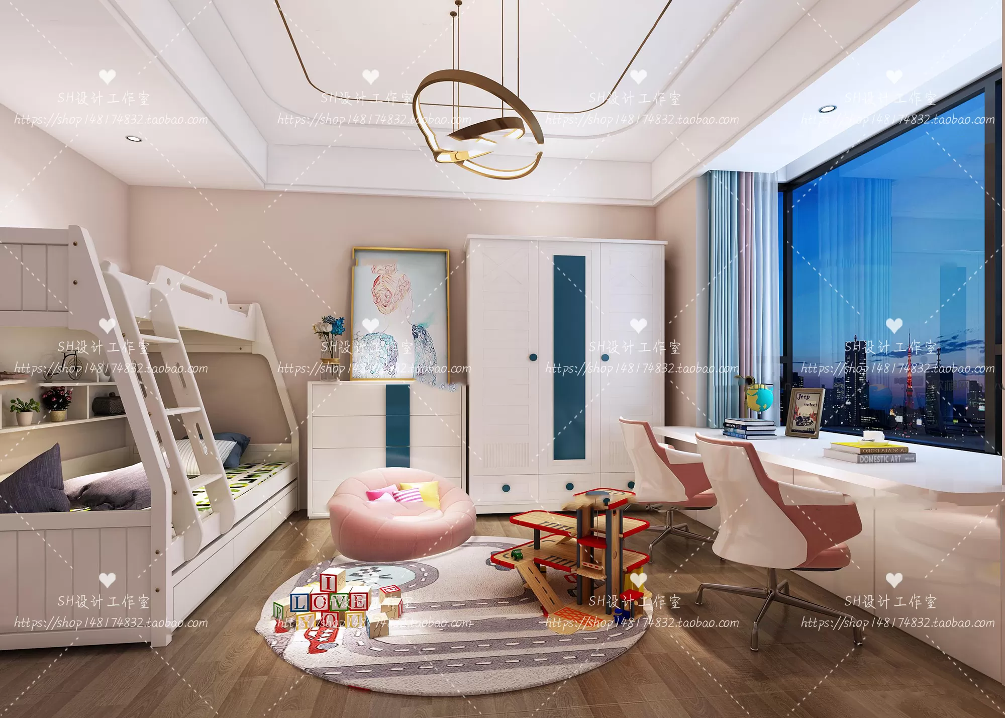 CHILDREN ROOM 3D SCENES – VRAY RENDER – 317